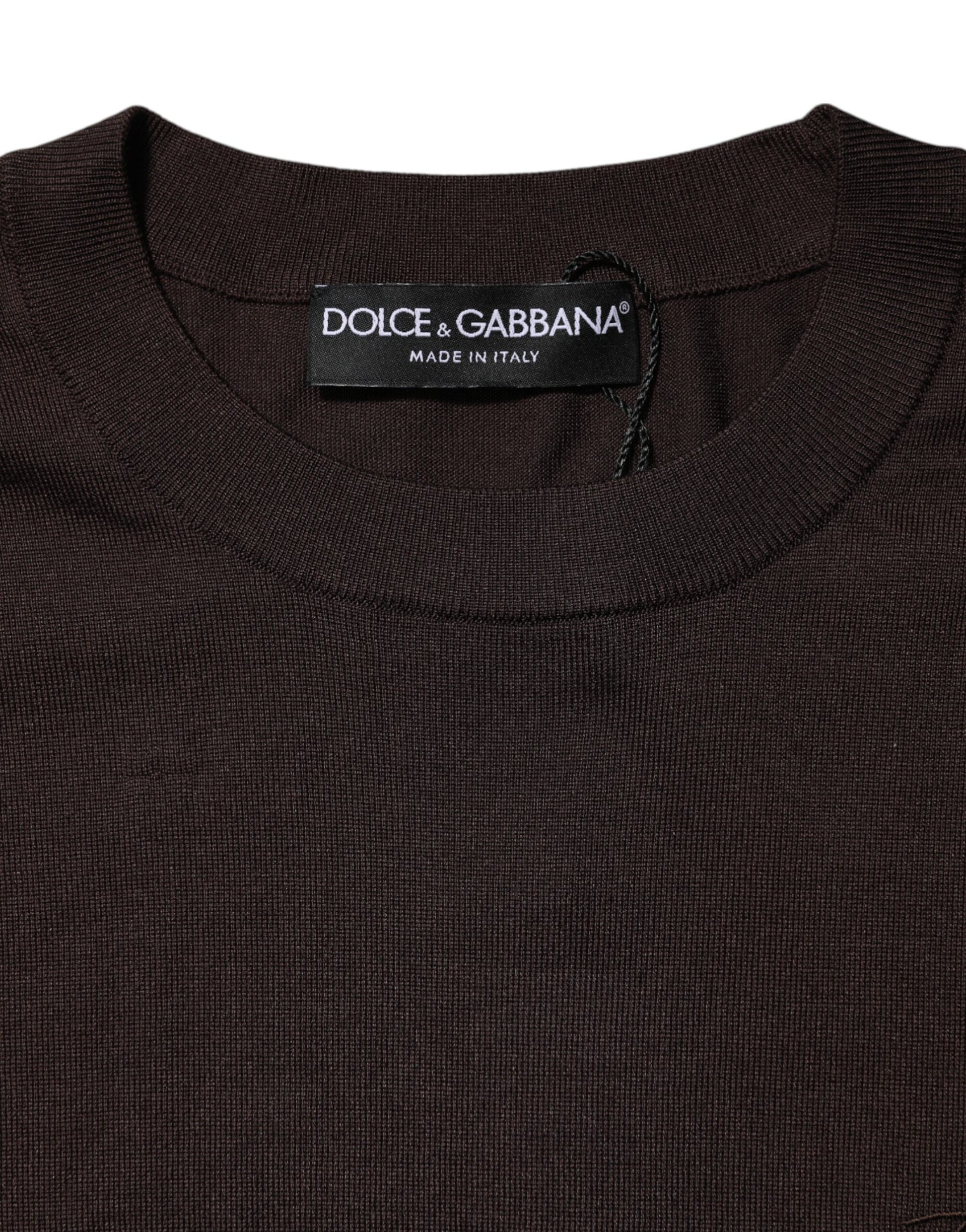 Dolce & Gabbana Brown T-Shirt for Men side view