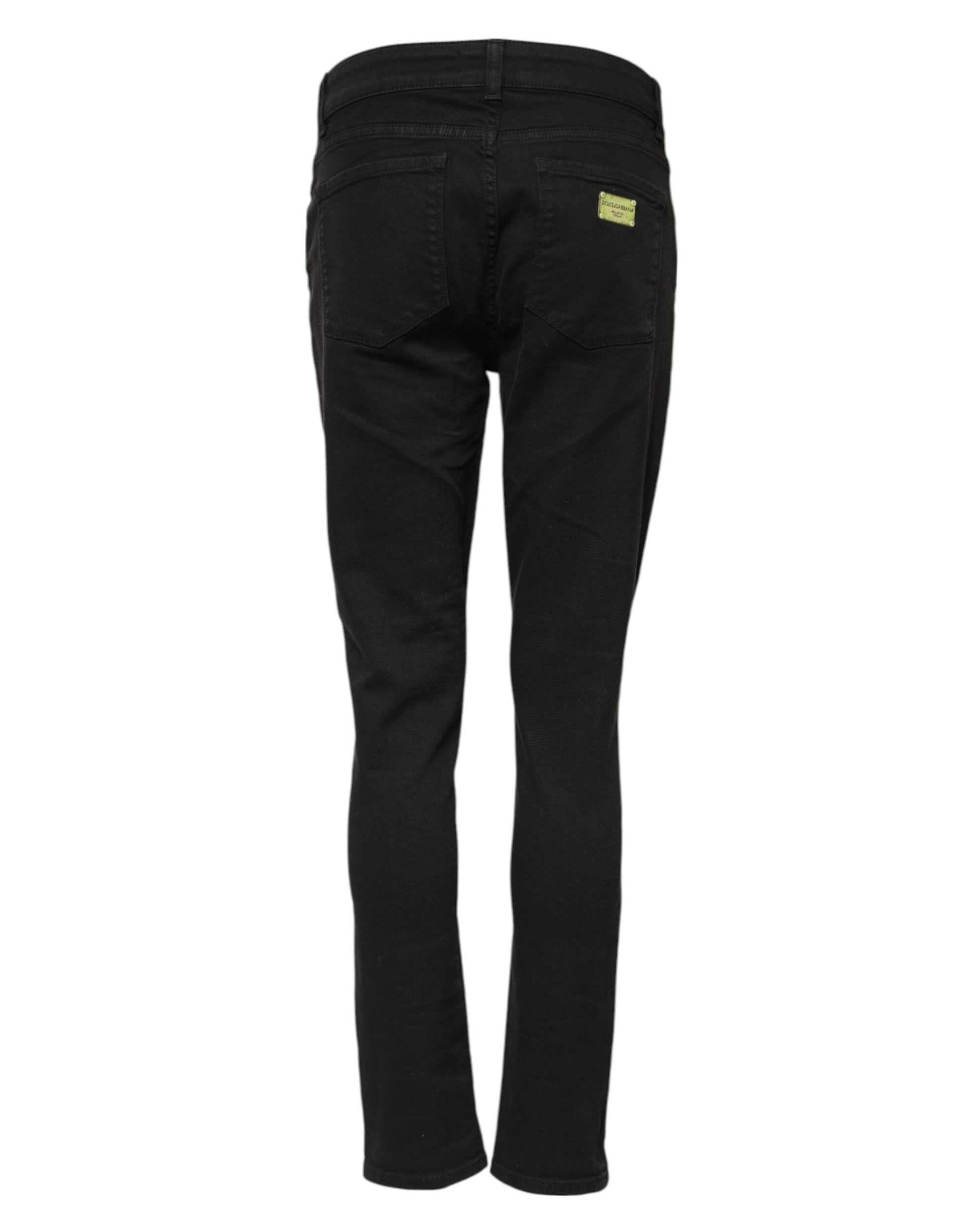 Dolce & Gabbana Black Skinny Jeans for Women detail view