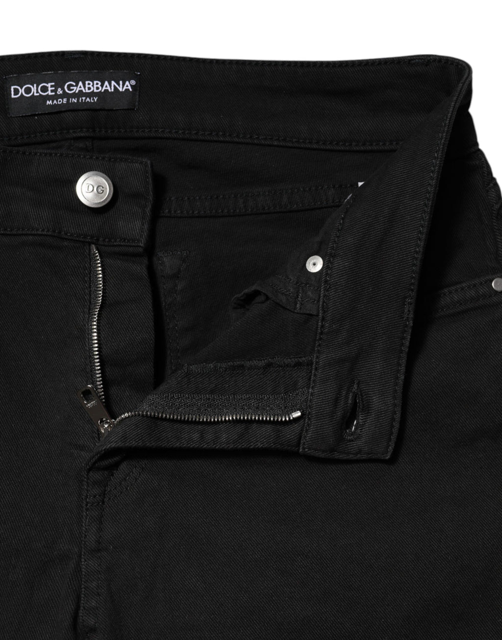 Dolce & Gabbana Black Skinny Jeans for Women side view