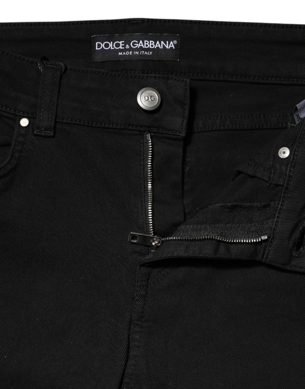Dolce & Gabbana Black Skinny Jeans for Women side view