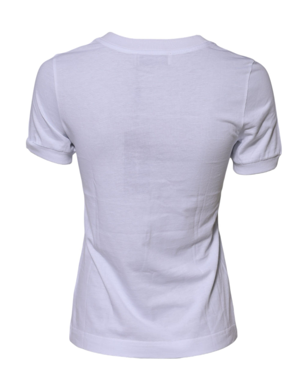 T-shirt Dolce & Gabbana en coton blanc avec broderie logo DG