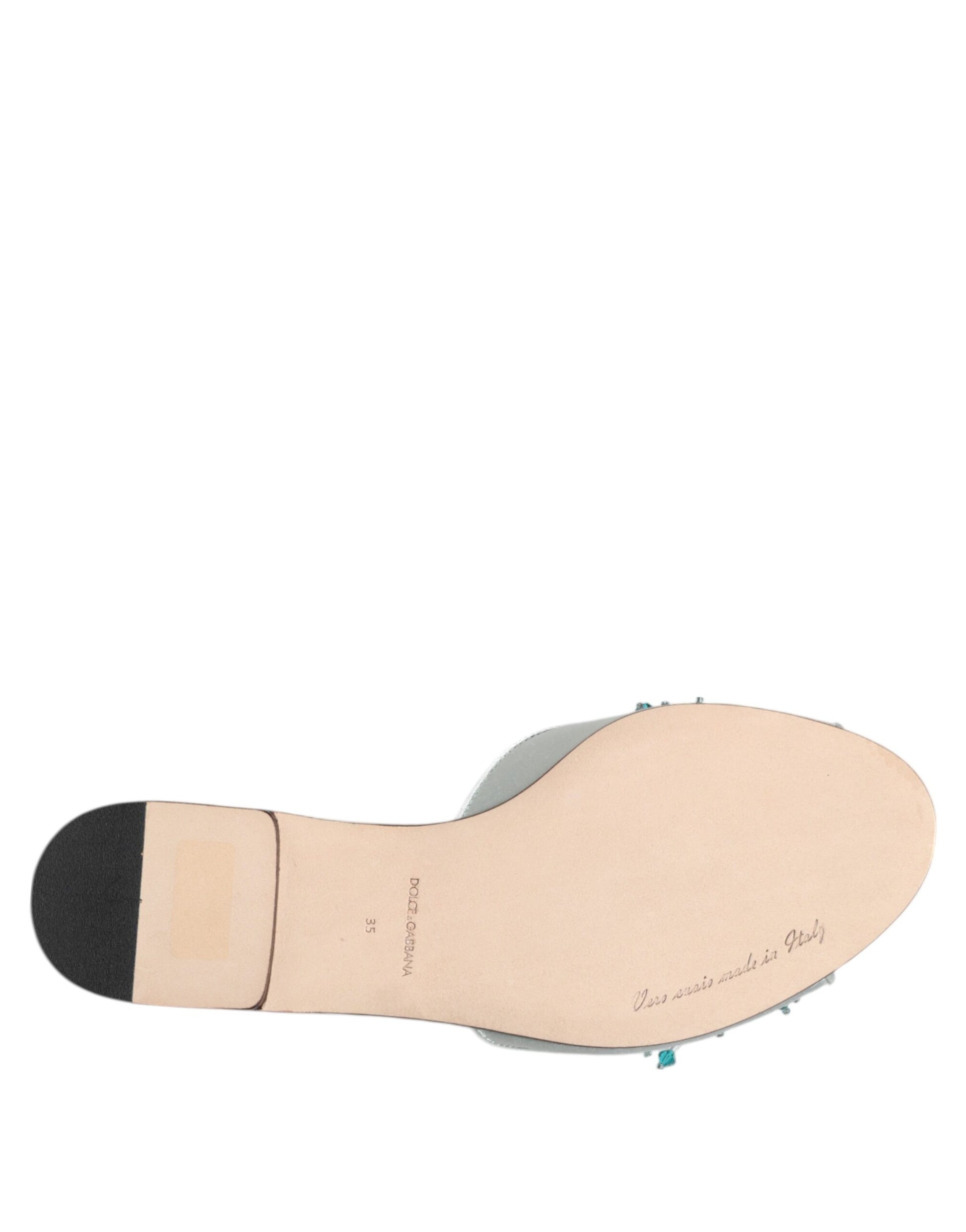 Dolce & Gabbana Blue Slides for Women additional view