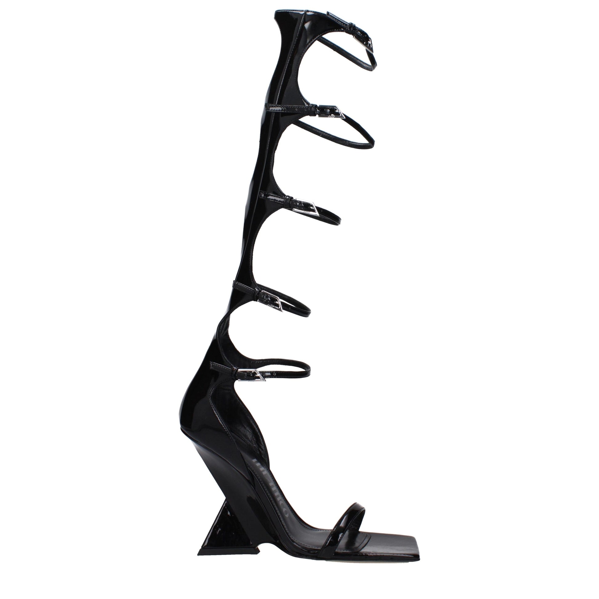 The Attico Black Stiletto Heels for Women