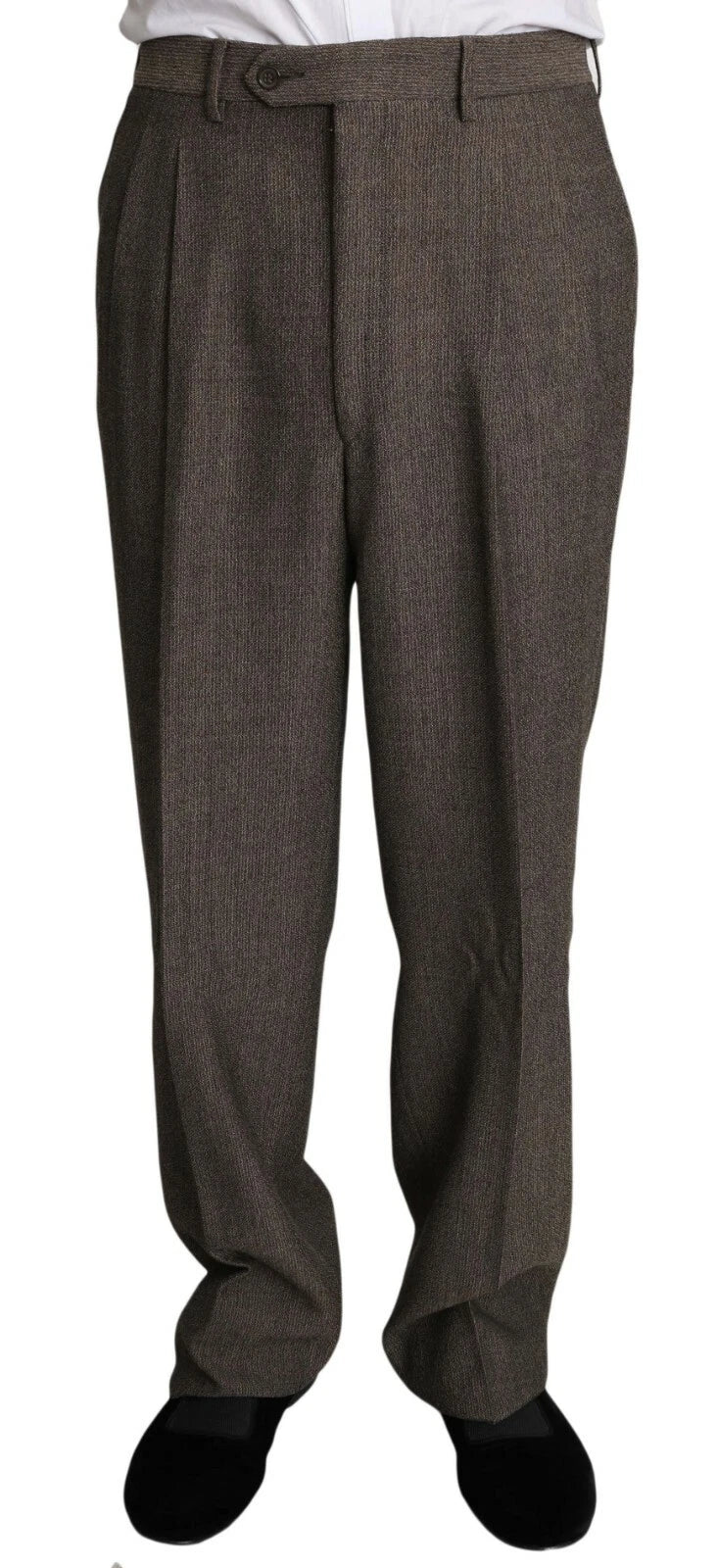 Dolce &amp; Gabbana – Brauner einreihiger Wollanzug