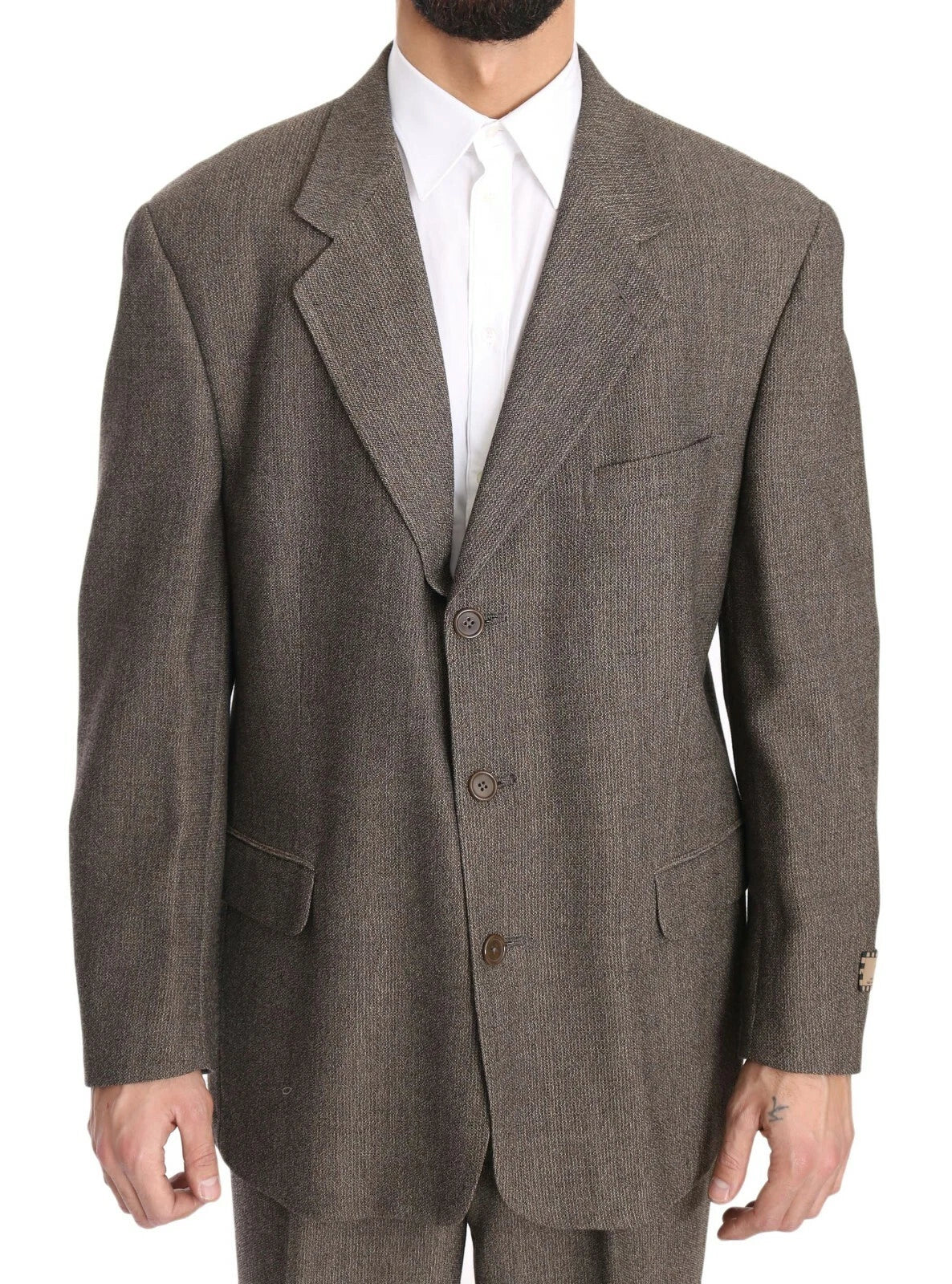 Dolce &amp; Gabbana – Brauner einreihiger Wollanzug