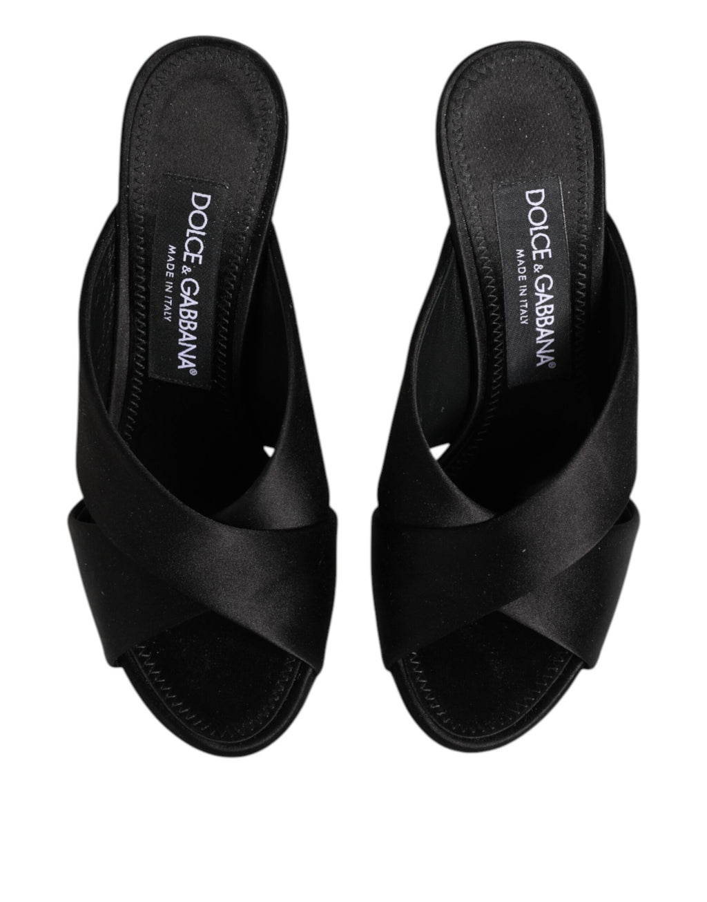 Dolce & Gabbana Black Mules for Women side view