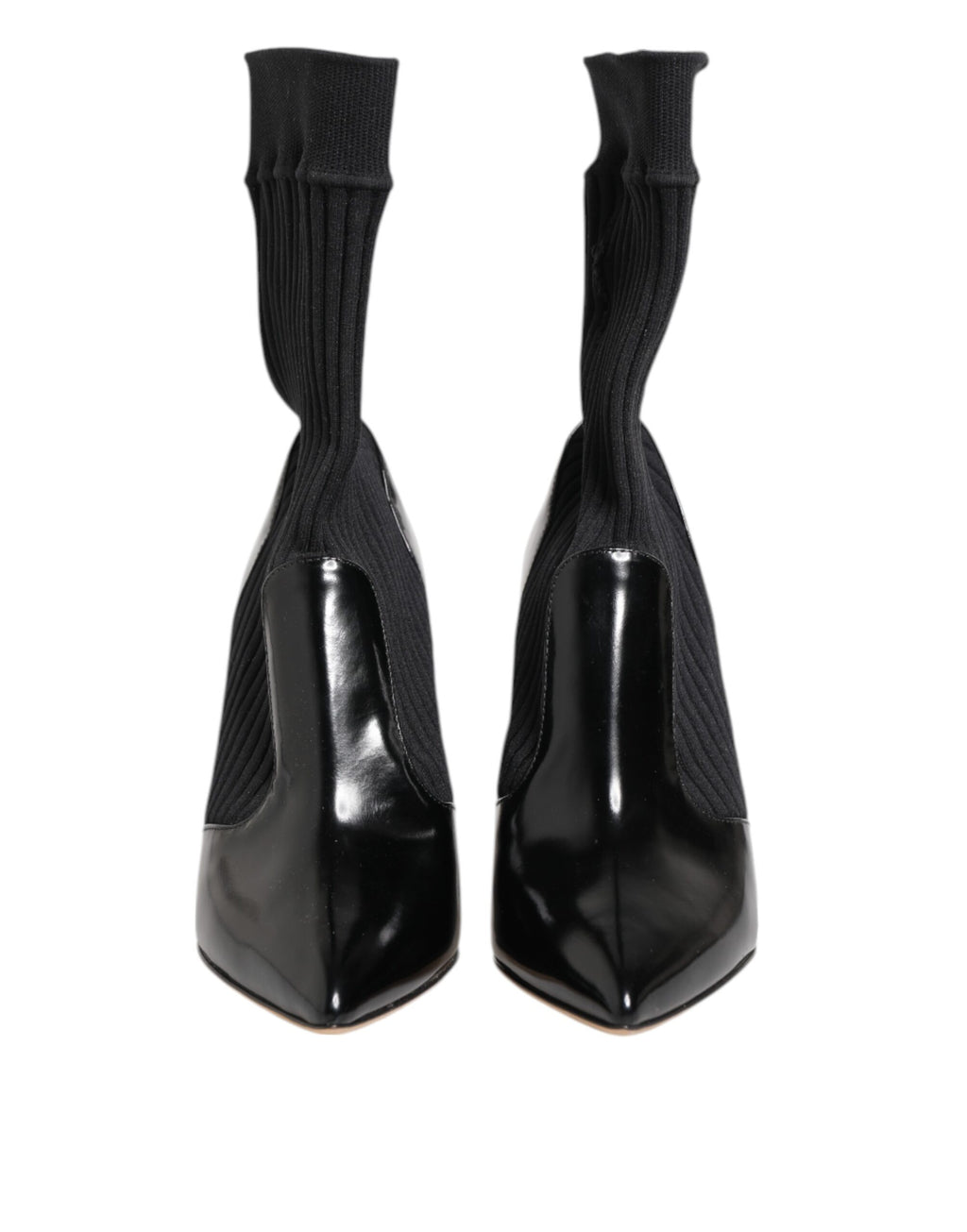 Dolce & Gabbana Bottines Chaussettes Stilettos Noires Extensibles
