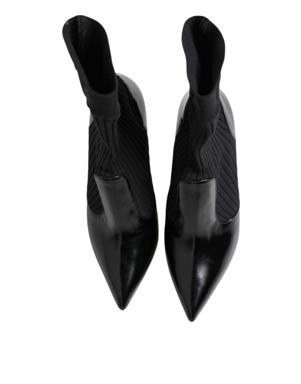 Dolce & Gabbana Bottines Chaussettes Stilettos Noires Extensibles