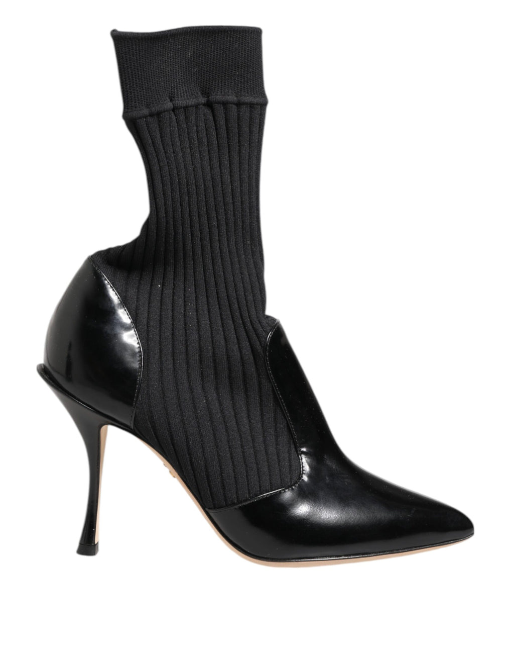 Dolce & Gabbana Bottines Chaussettes Stilettos Noires Extensibles