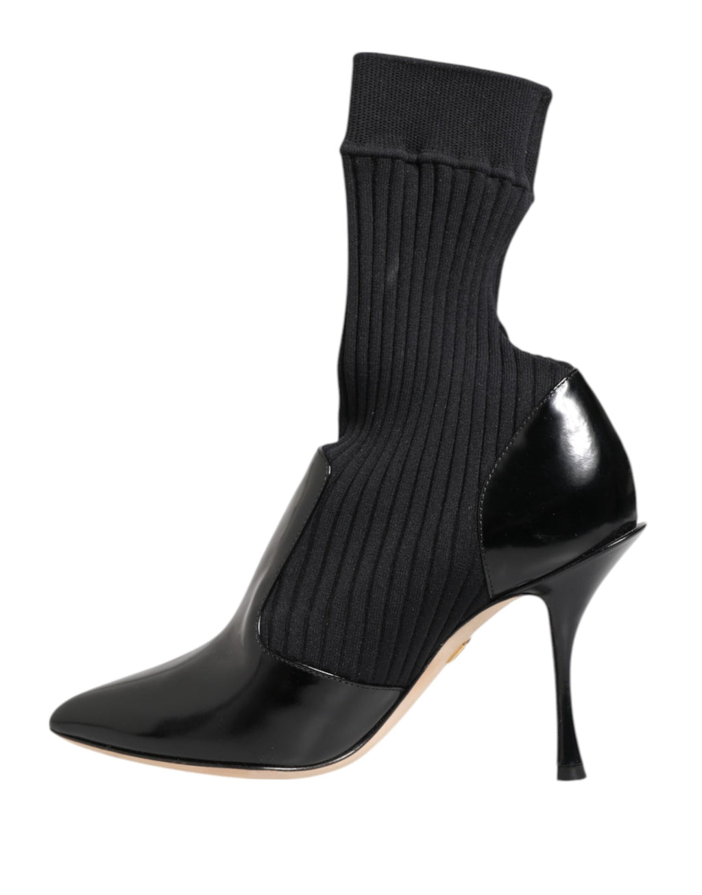 Dolce & Gabbana Bottines Chaussettes Stilettos Noires Extensibles