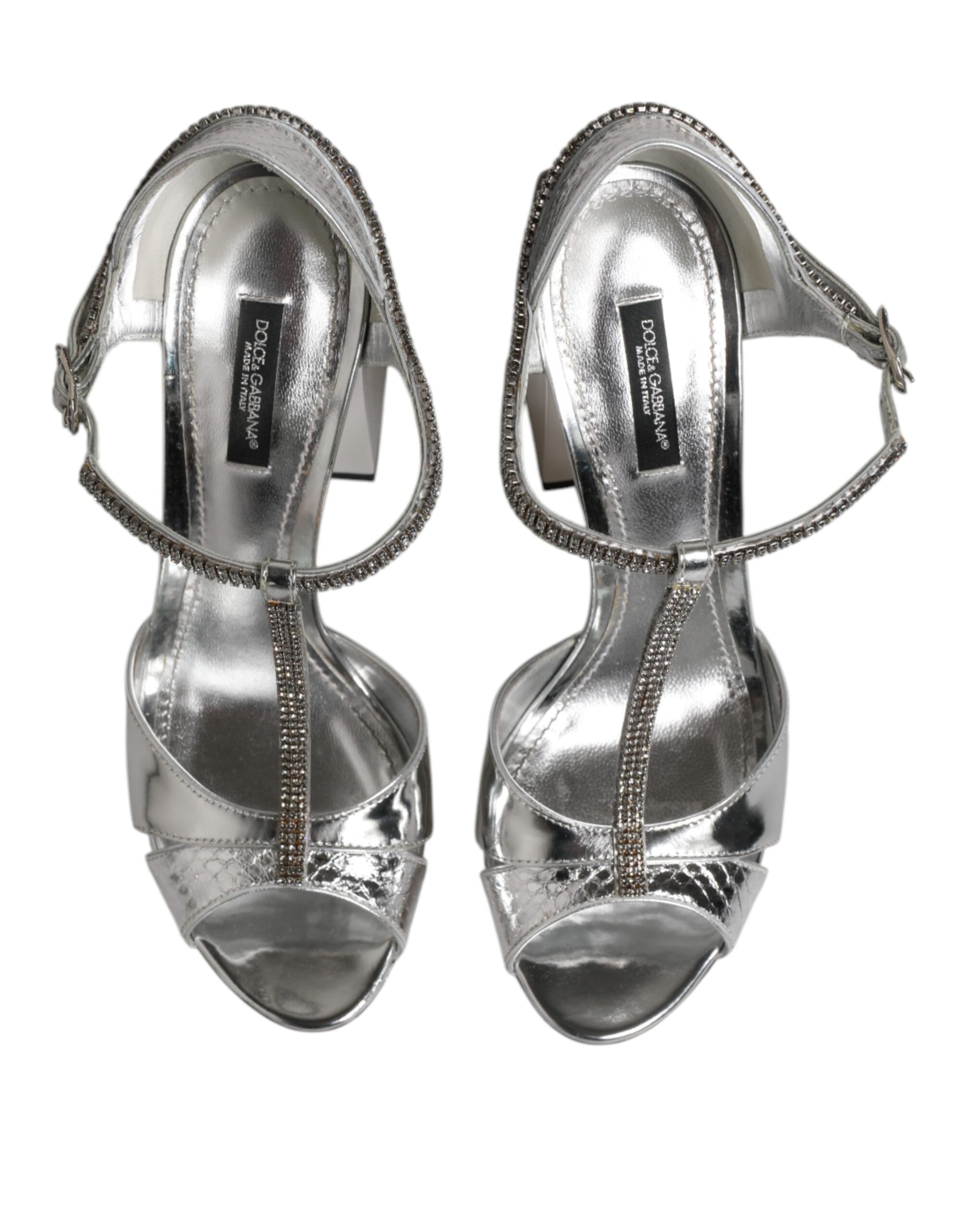 Dolce & Gabbana Silver High Heel for Women side view