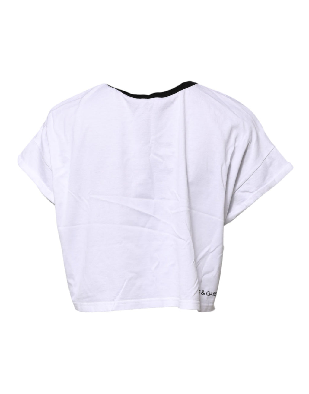 Dolce & Gabbana White Short-Sleeve Shirt for Women side view