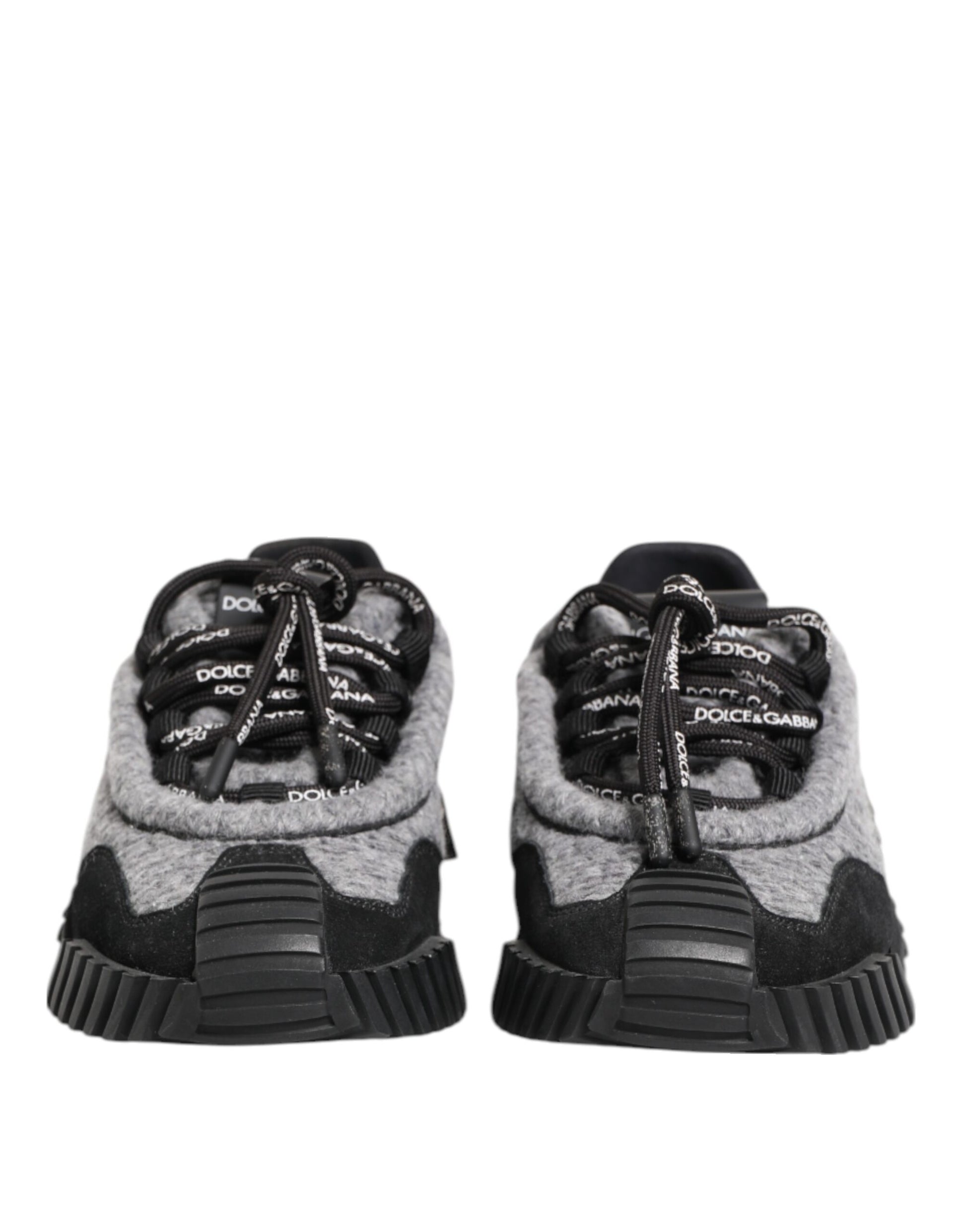 Dolce & Gabbana Black Gray NS1 Low Top Sneakers Shoes