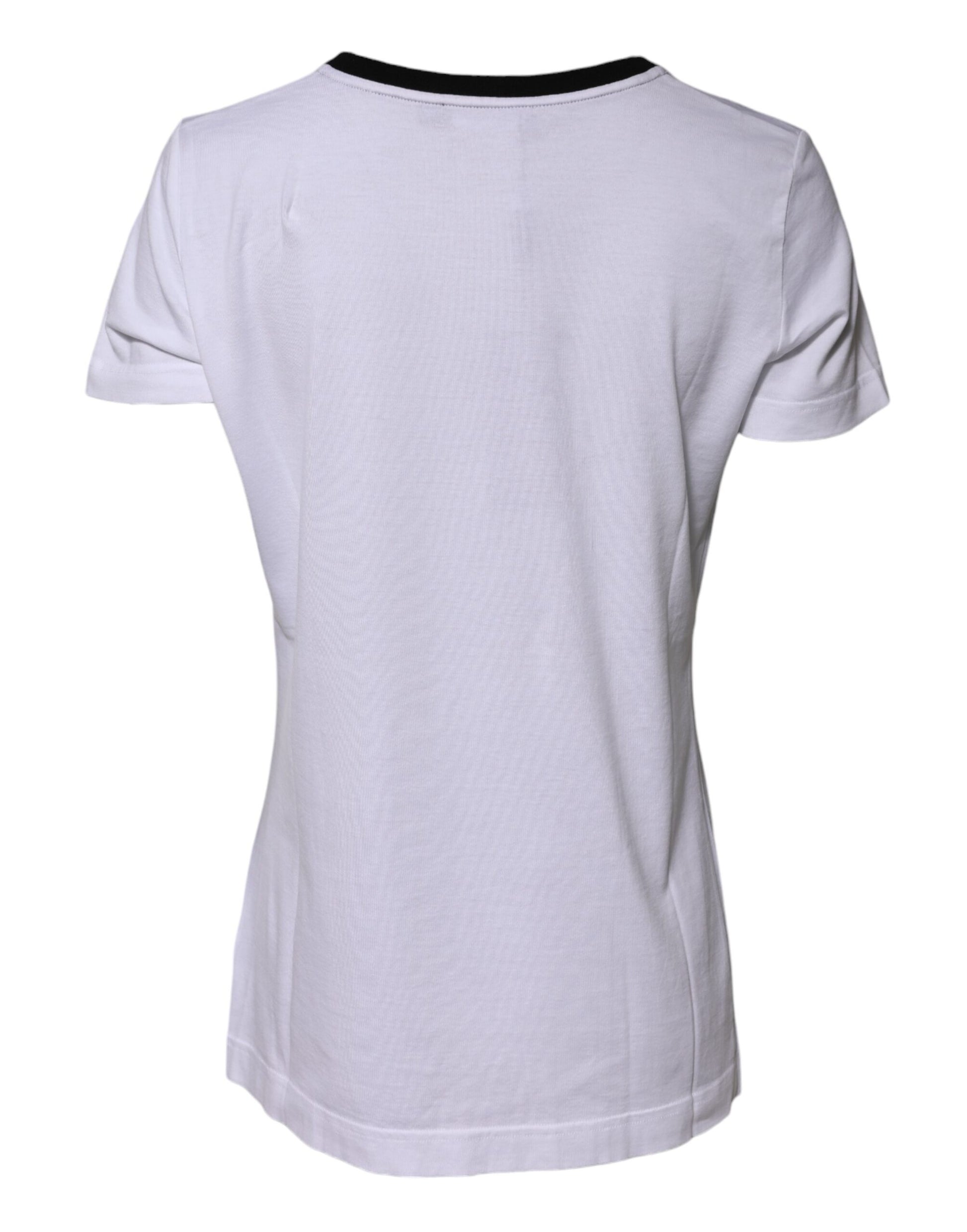 Dolce & Gabbana White Short-Sleeve Shirt for Women detail view