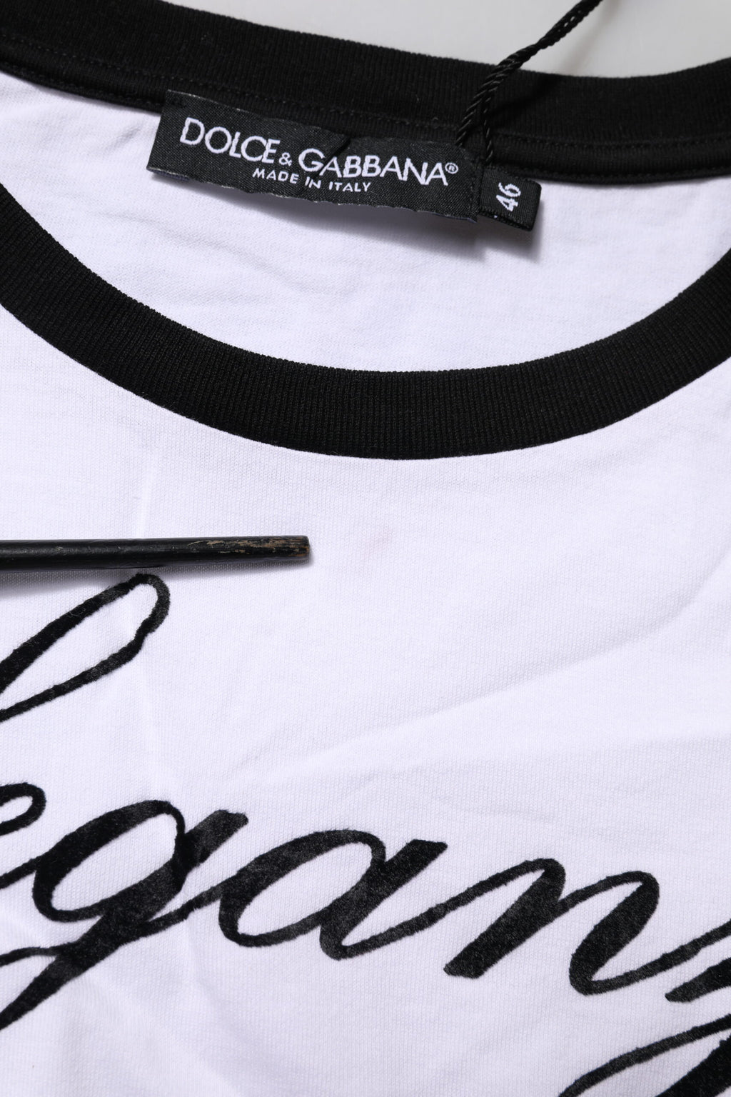 Dolce & Gabbana White Short-Sleeve Shirt for Women additional view