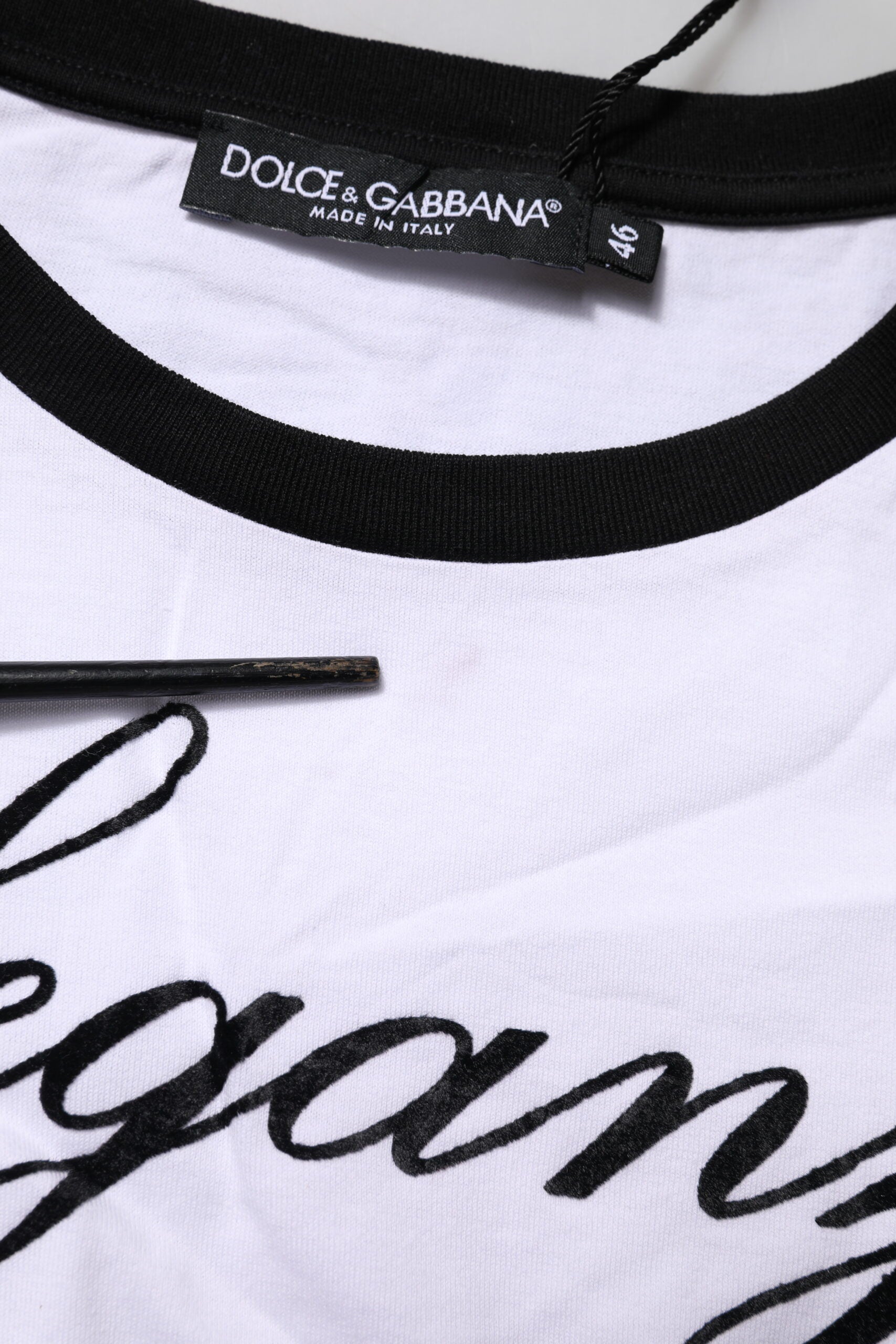 Dolce & Gabbana White Short-Sleeve Shirt for Women additional view