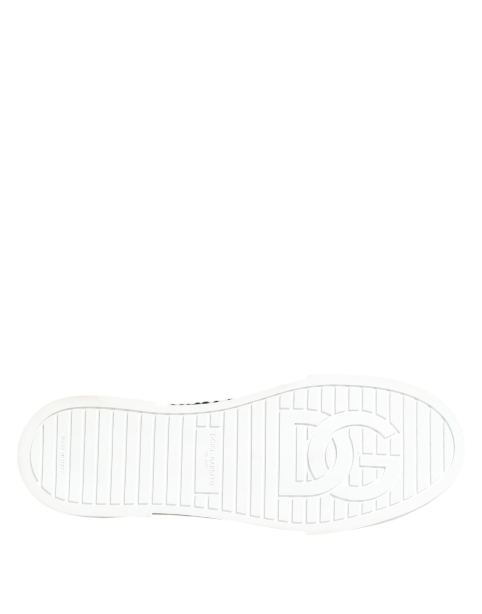 Chaussures Baskets Dolce & Gabbana Vert Portofino Cristal Logo DG