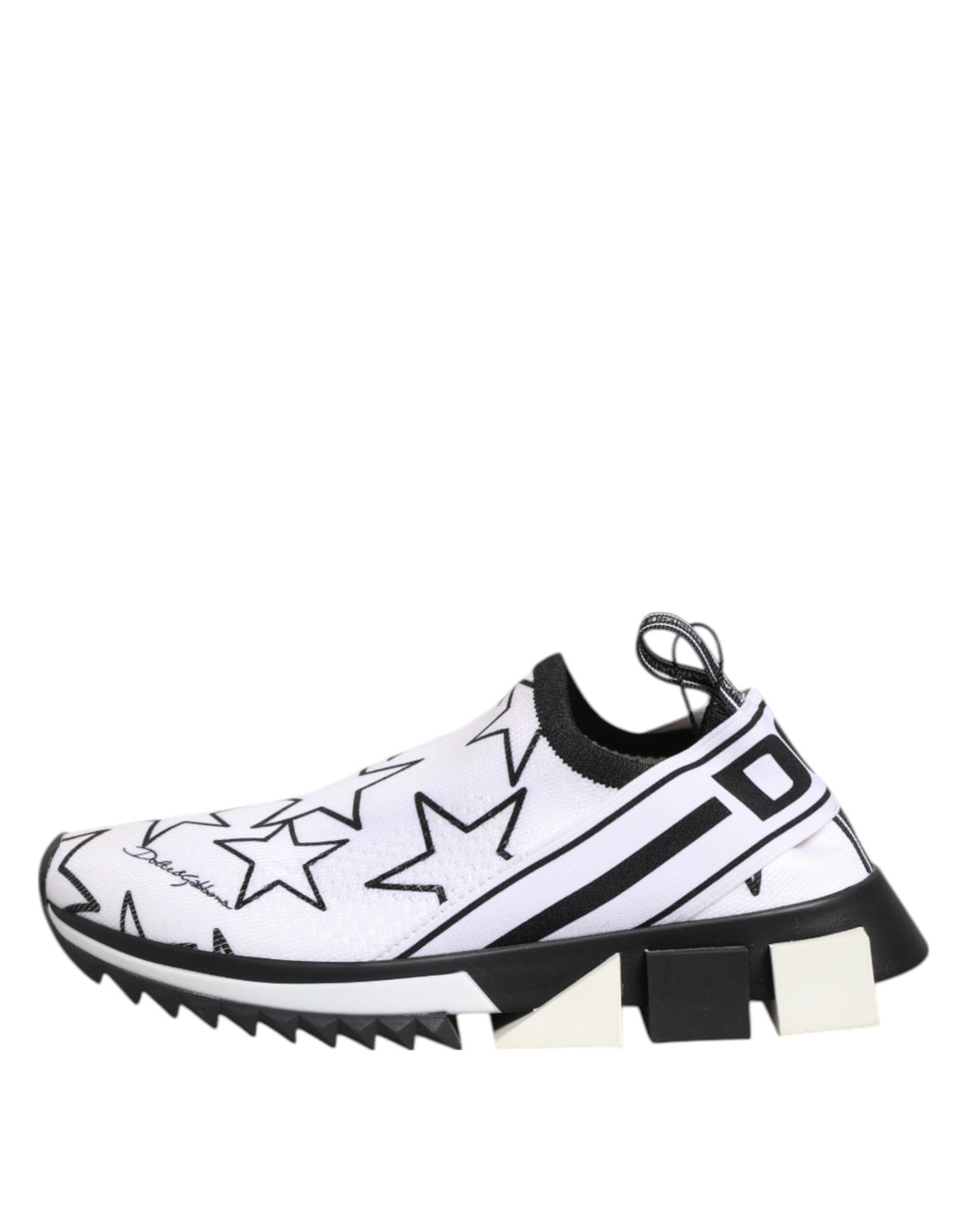 Dolce & Gabbana White Stars Sorrento Low Top Sneakers Shoes