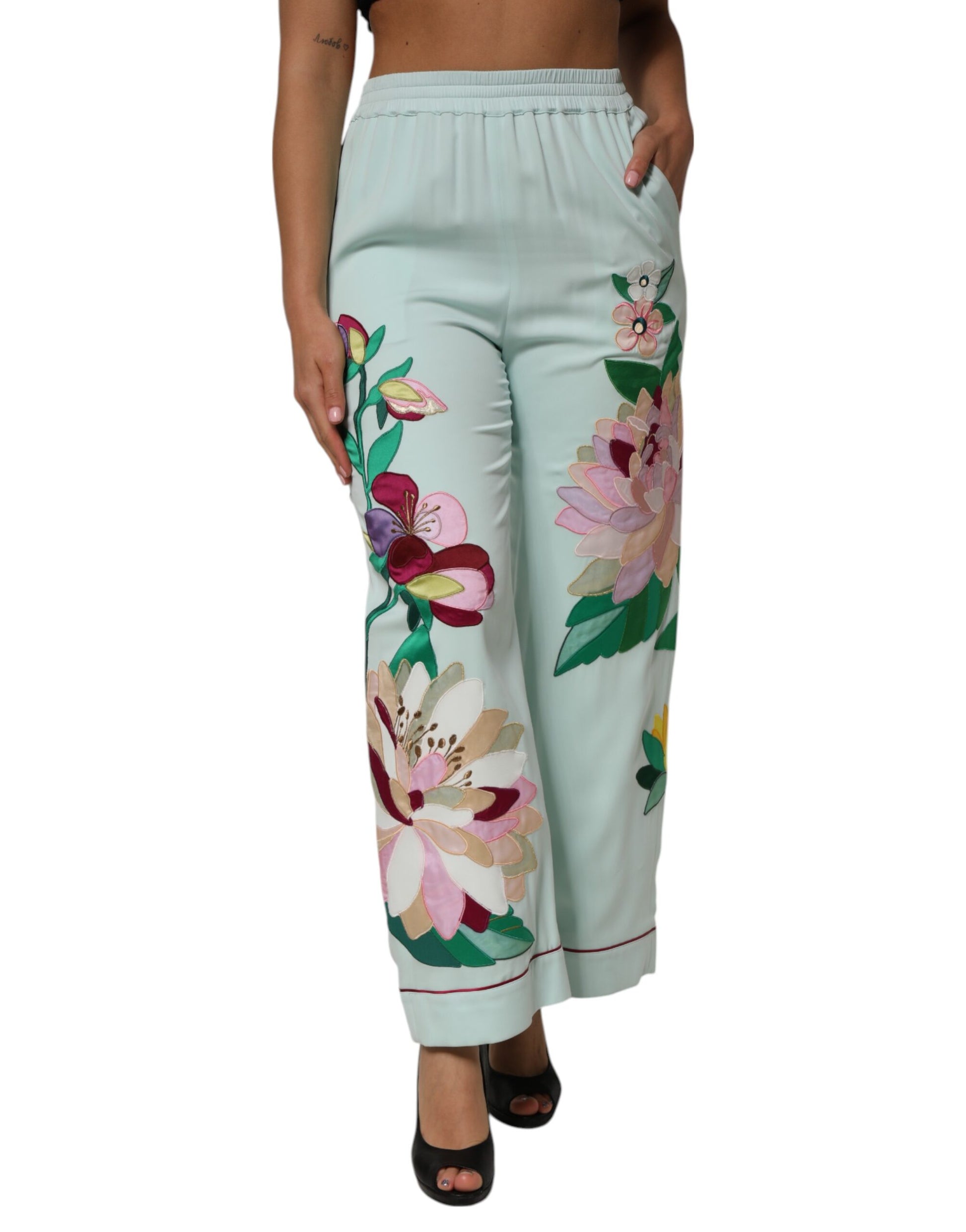 Dolce & Gabbana Green Casual Pants for Women alternate view