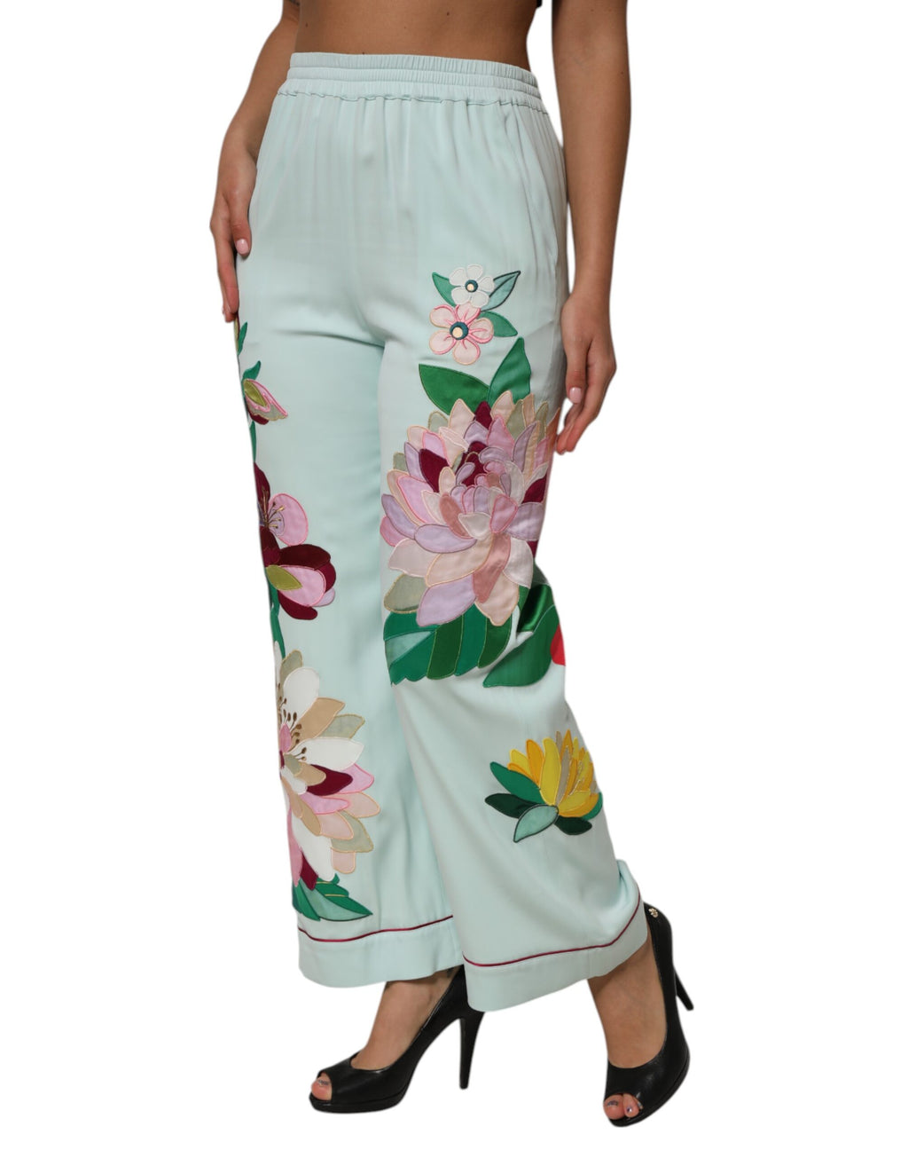 Dolce & Gabbana Green Casual Pants for Women detail view