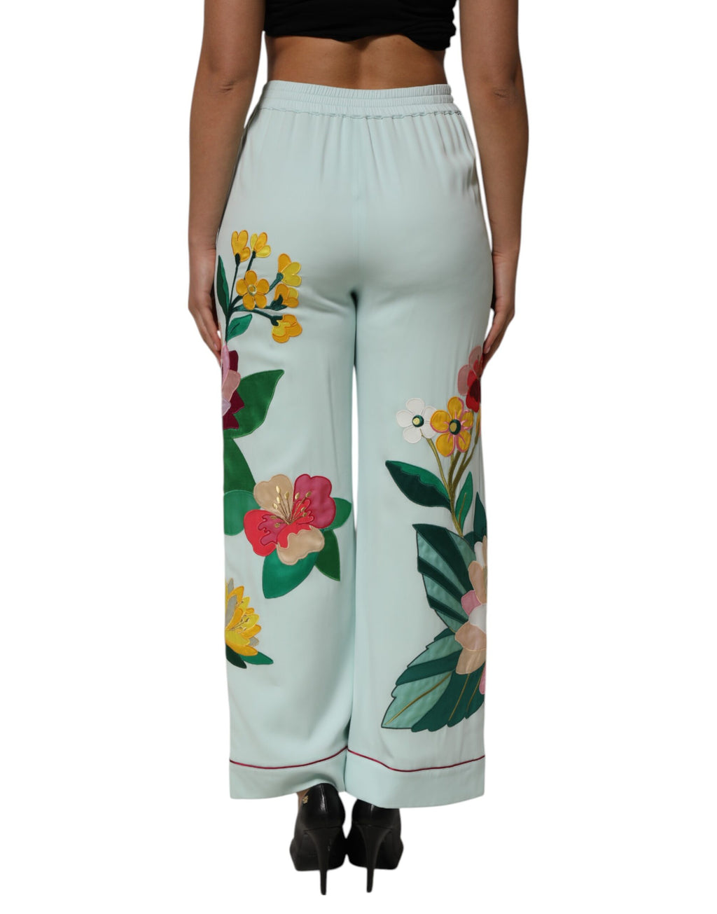 Dolce & Gabbana Green Casual Pants for Women side view