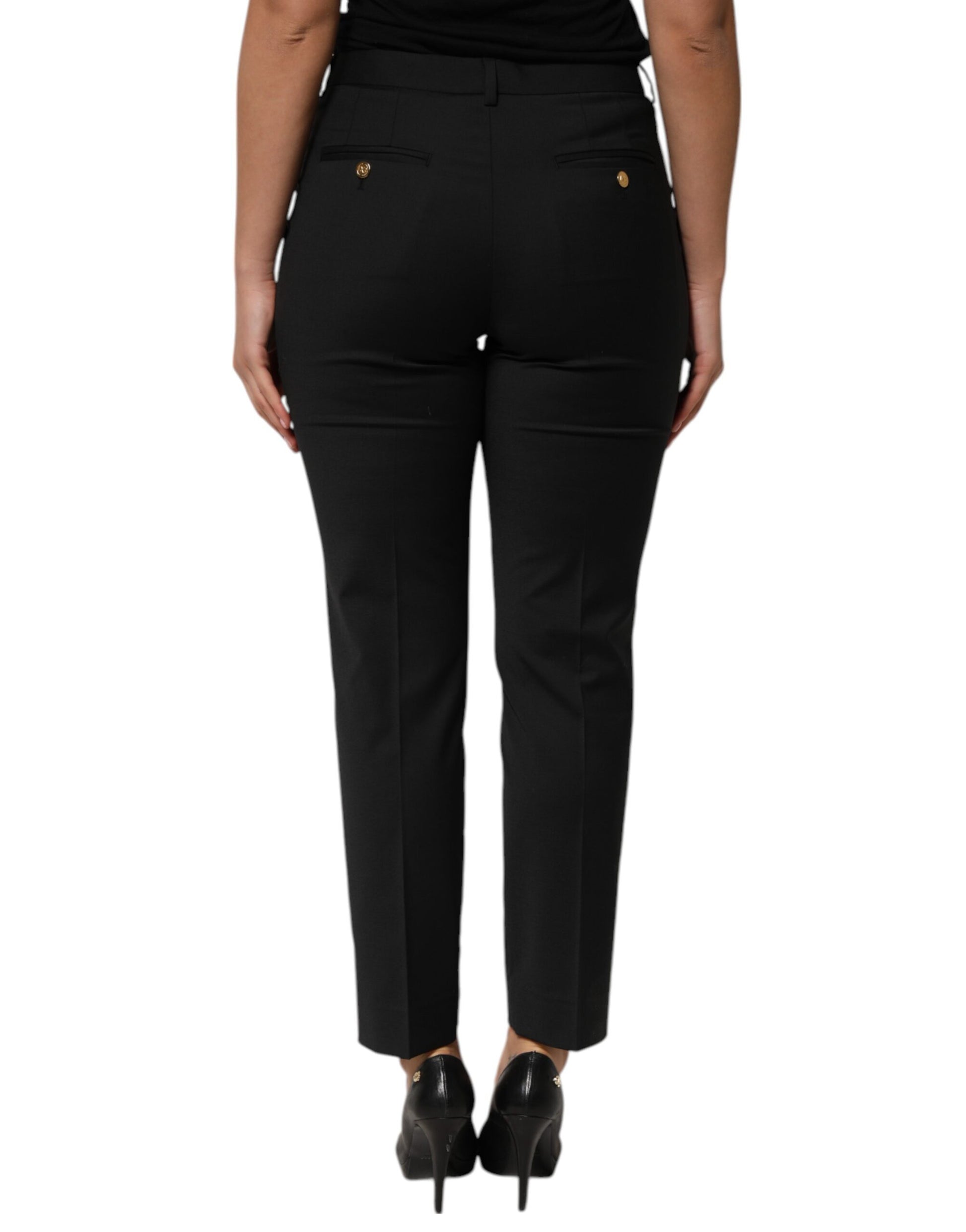 Dolce & Gabbana Black Casual Pants for Women side view
