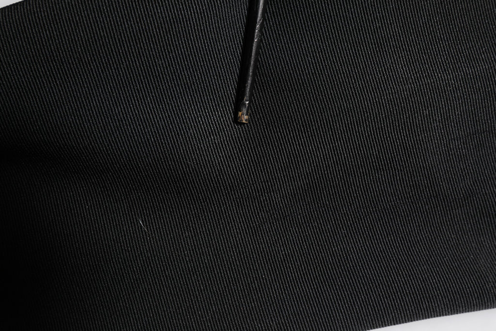 Pantalon fuseau taille haute en acétate noir Dolce & Gabbana