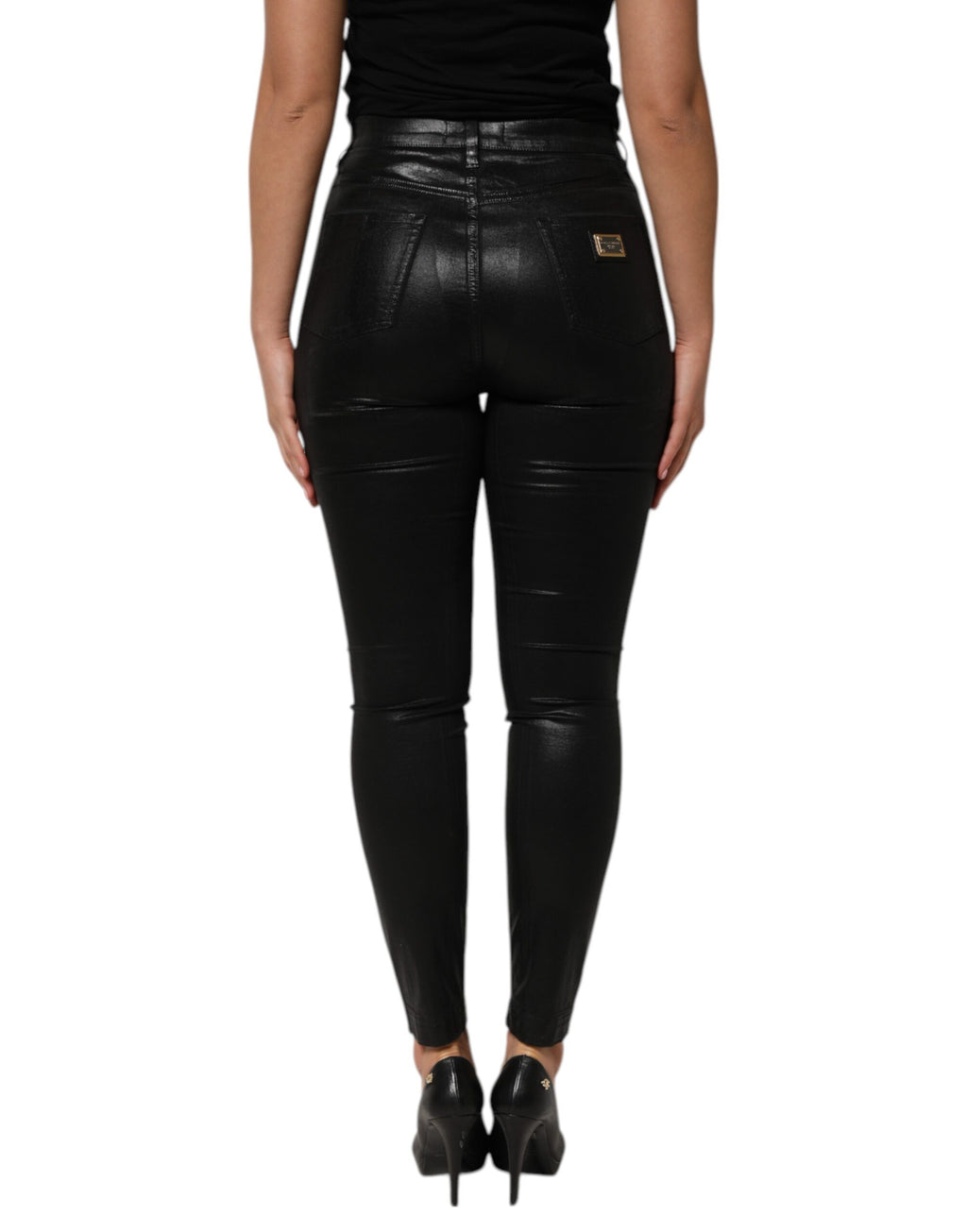 Dolce & Gabbana Black Casual Pants for Women side view