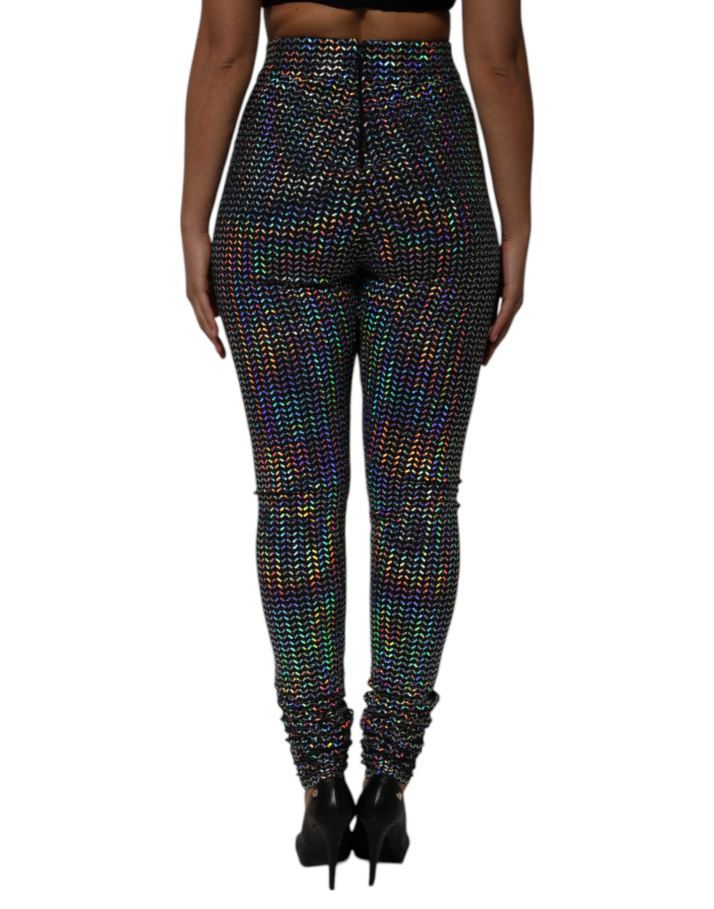 Pantalon-legging Dolce & Gabbana en sequins multicolores