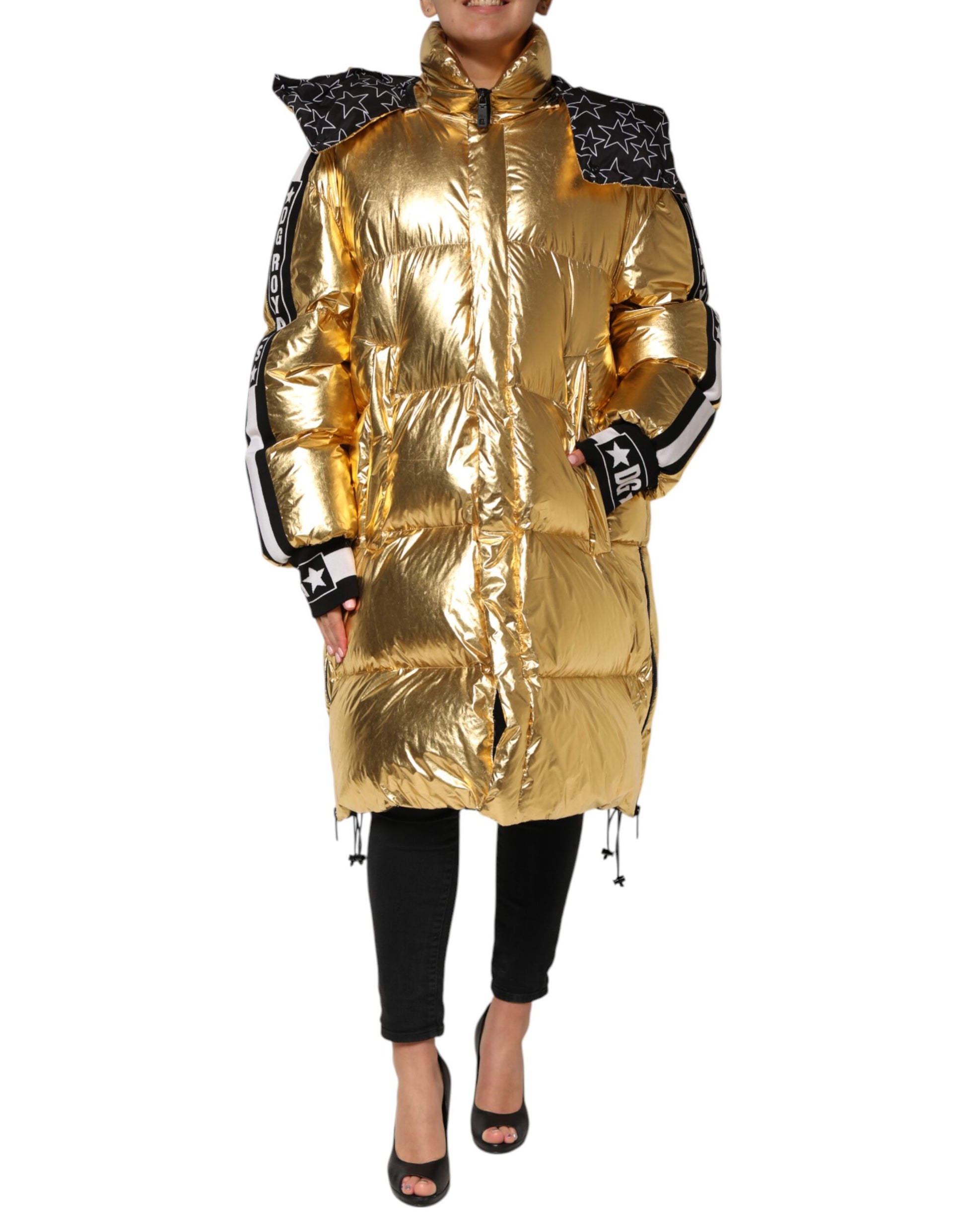 Dolce & Gabbana Gold Full Length Jacket for Women