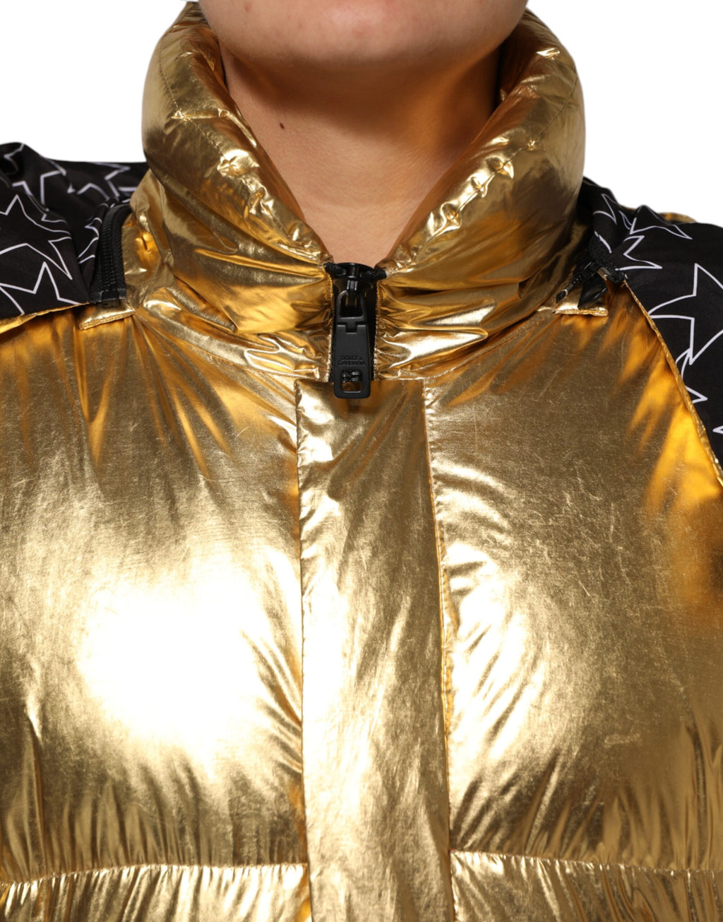 Dolce & Gabbana Gold Full Length Jacket for Women additional view