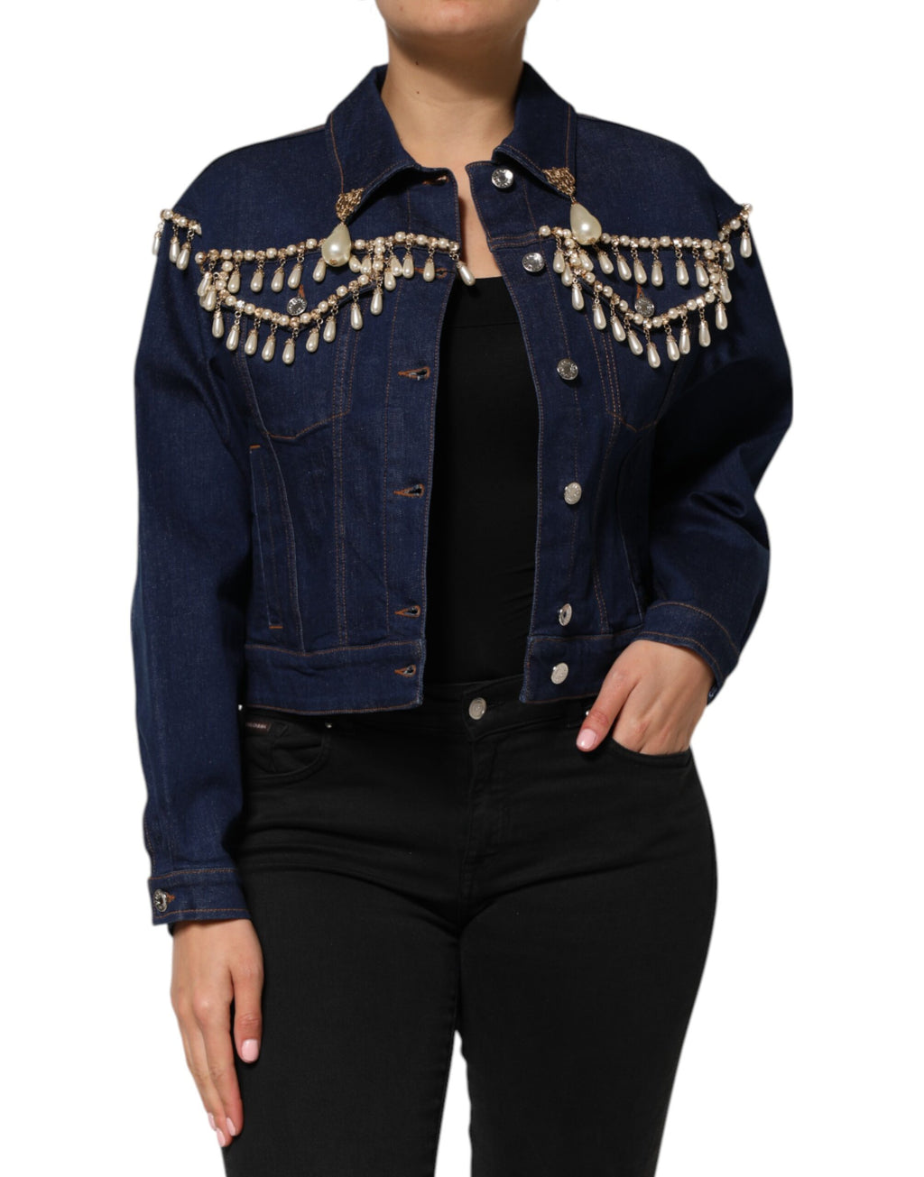 Dolce & Gabbana Blue Denim Jackets for Women