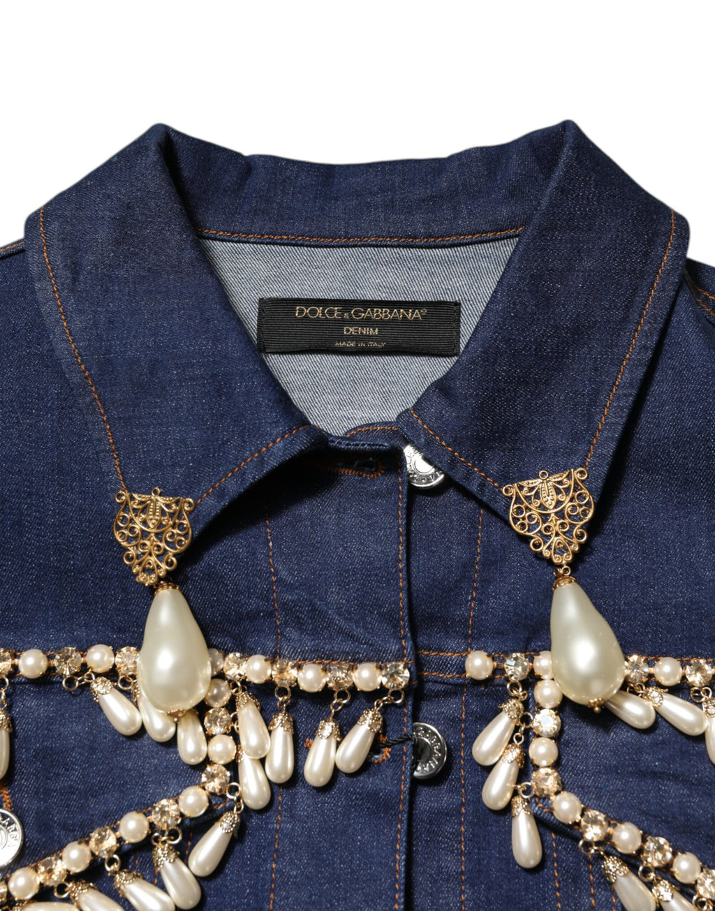 Dolce & Gabbana Blue Denim Jackets for Women additional view