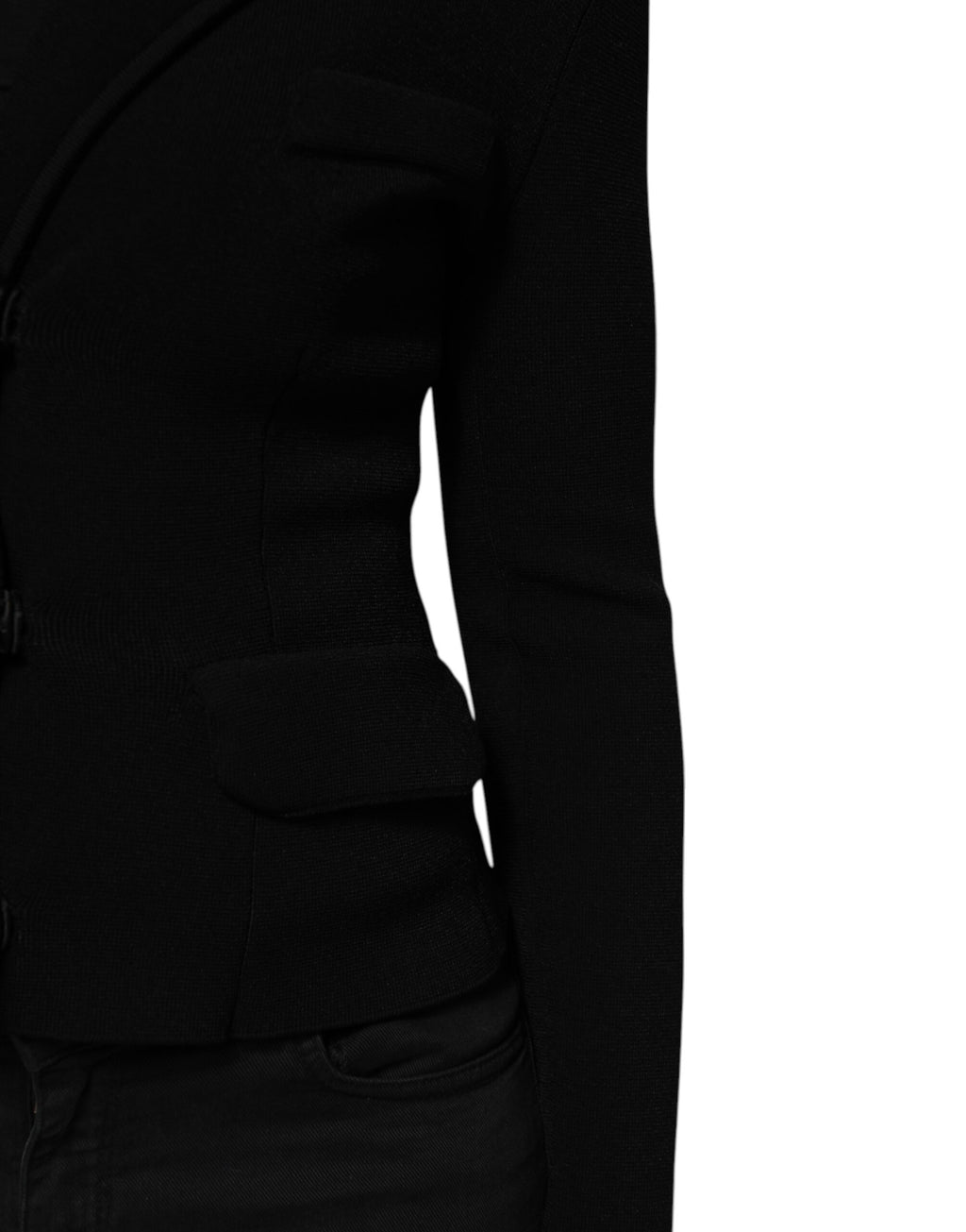 Dolce & Gabbana Black Full Length Jacket for Women additional view