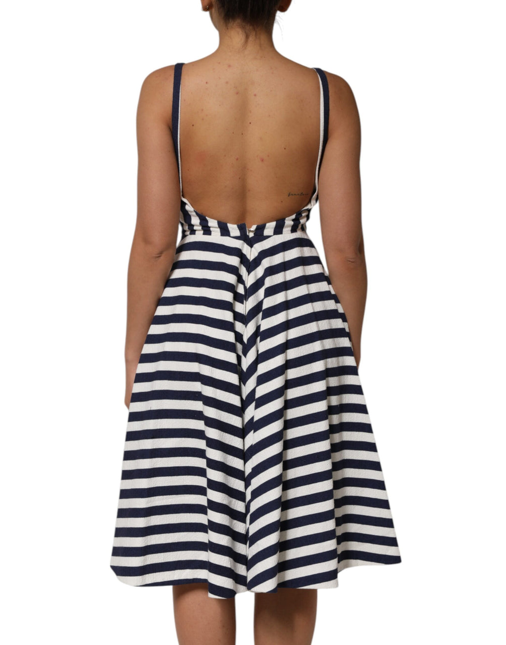 Dolce & Gabbana Blue Midi Dress for Women side view