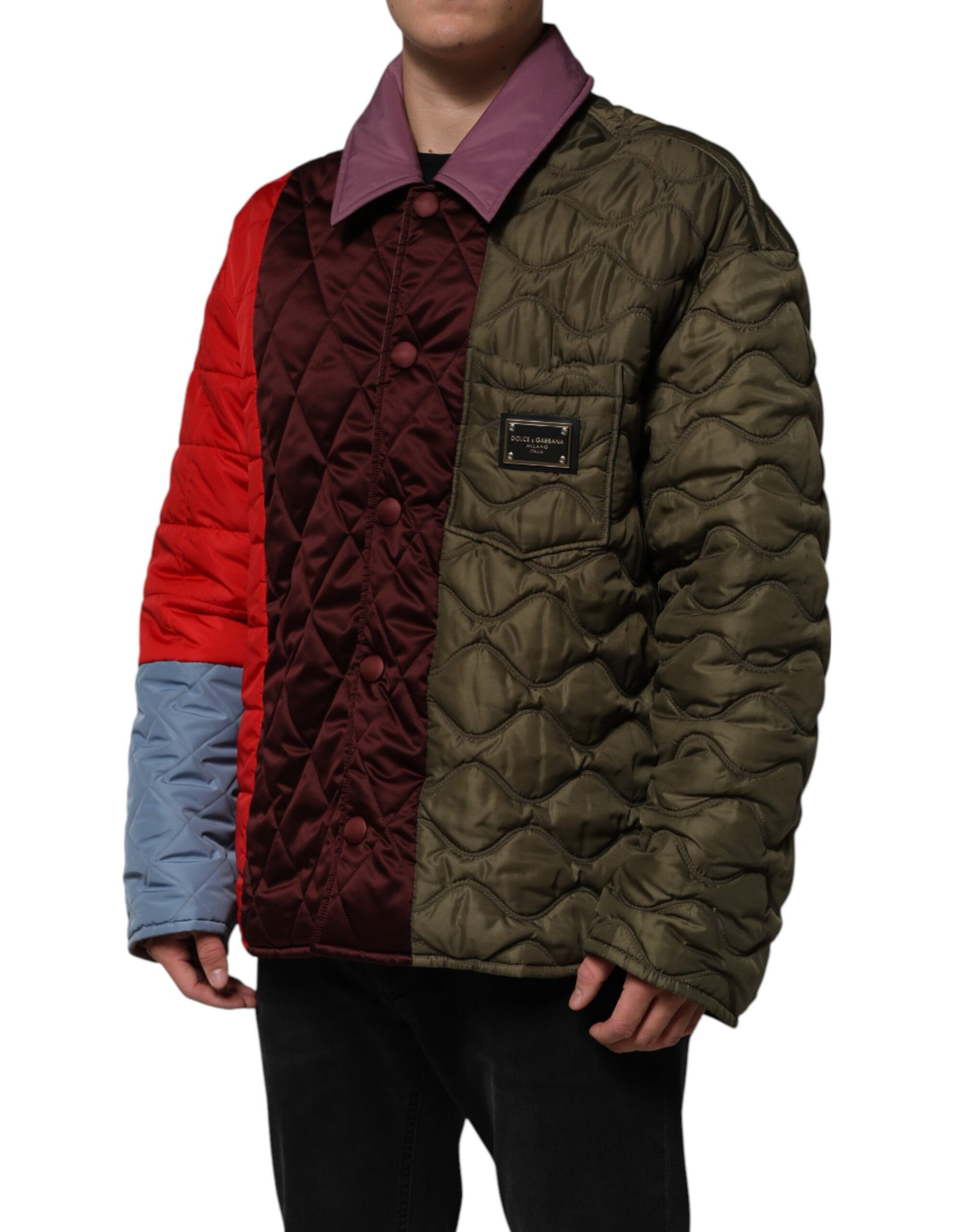 Dolce & Gabbana Multicolor Full Length Jacket for Men detail view