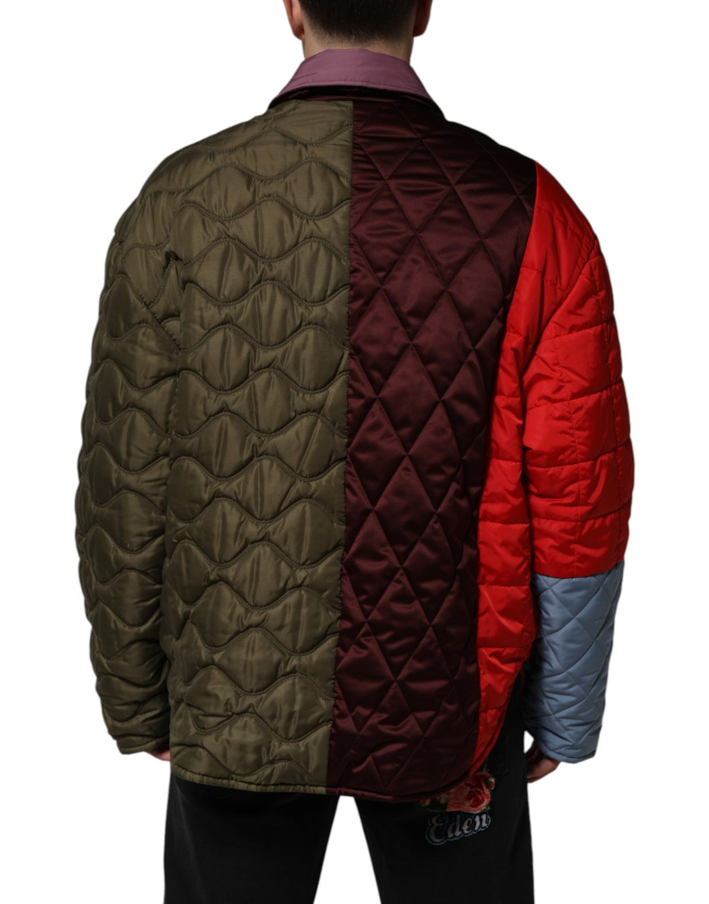 Dolce & Gabbana Multicolor Full Length Jacket for Men side view