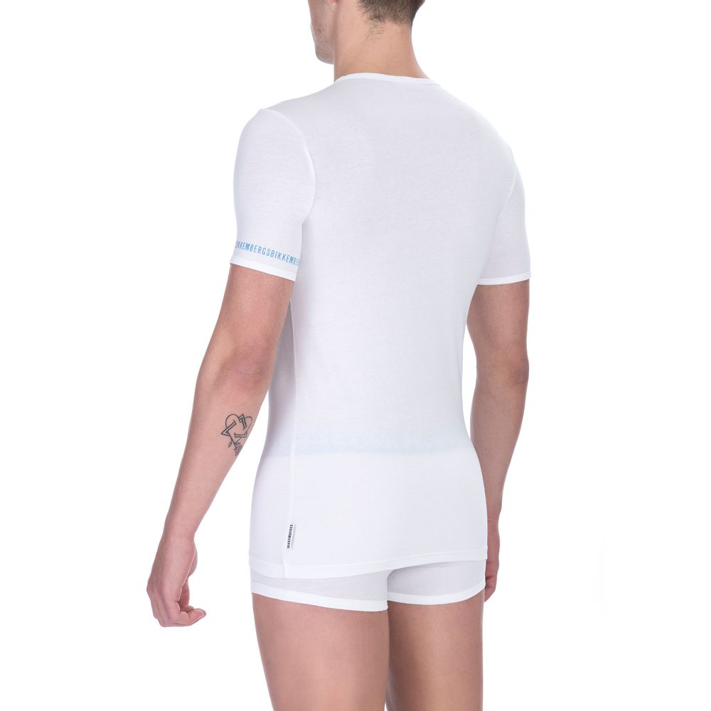 T-shirt Bikkembergs en coton blanc pour homme