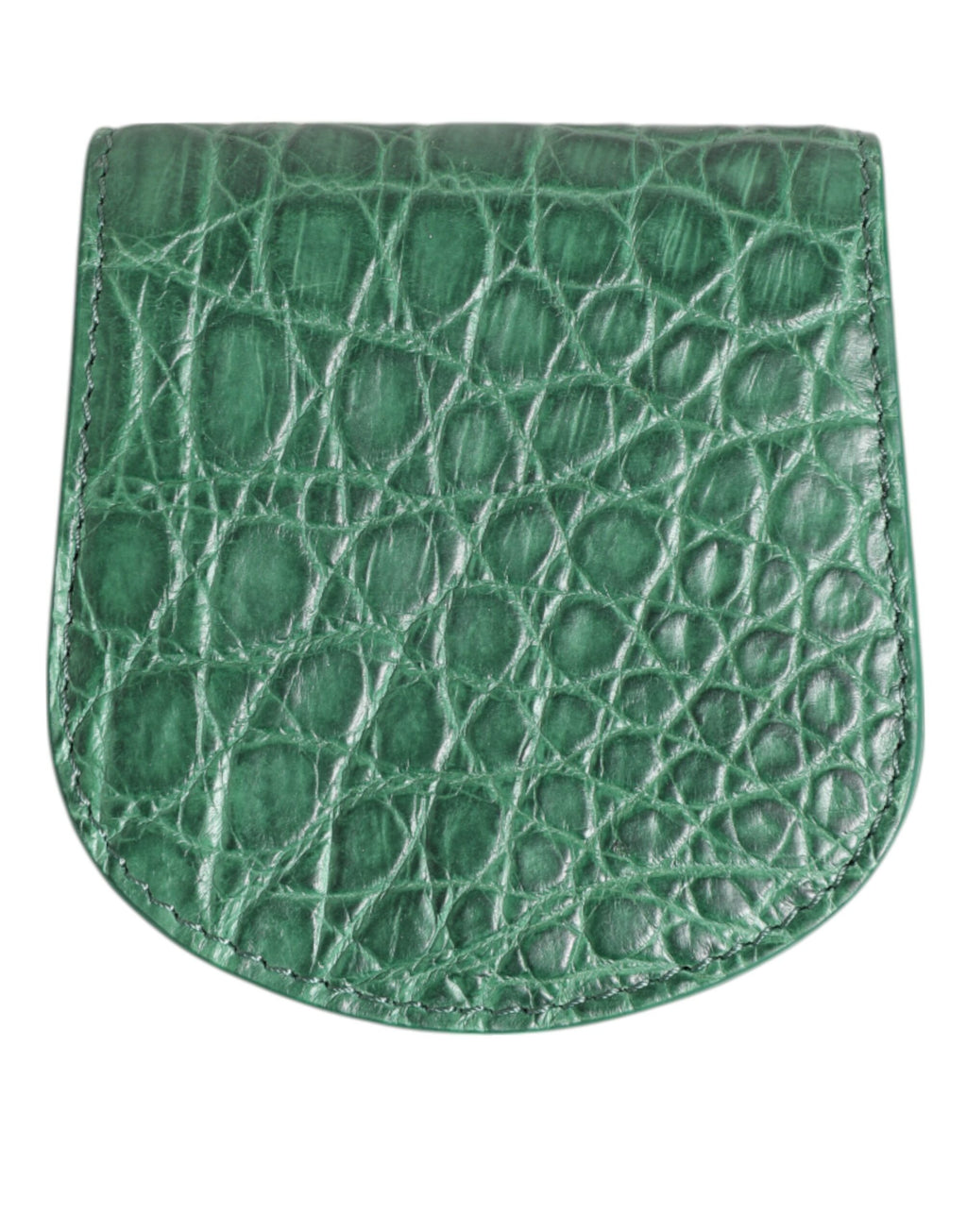 Étui de Préservatif/Monnaie en Peau Exotique Vert Dolce & Gabbana Porte-Monnaie de Poche