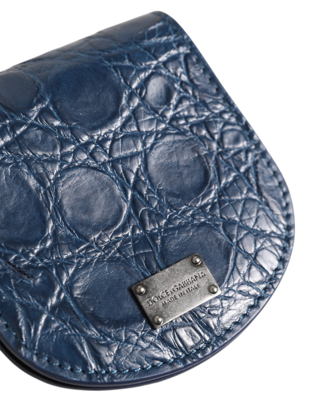 Dolce & Gabbana Blue Leather Wallets for Men detail view