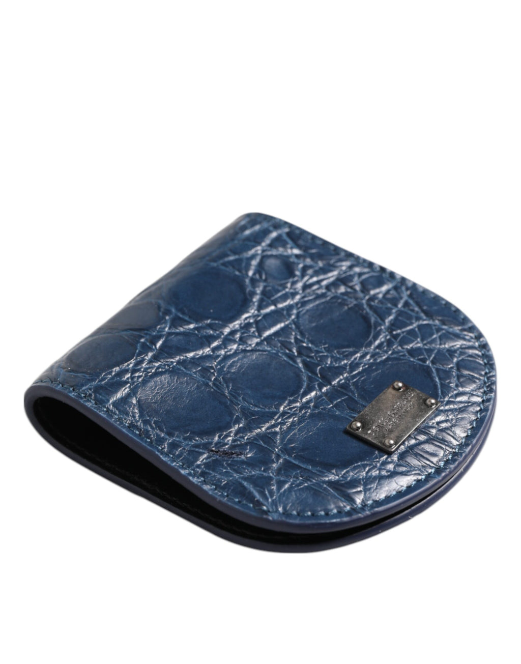 Dolce & Gabbana Blue Leather Wallets for Men side view