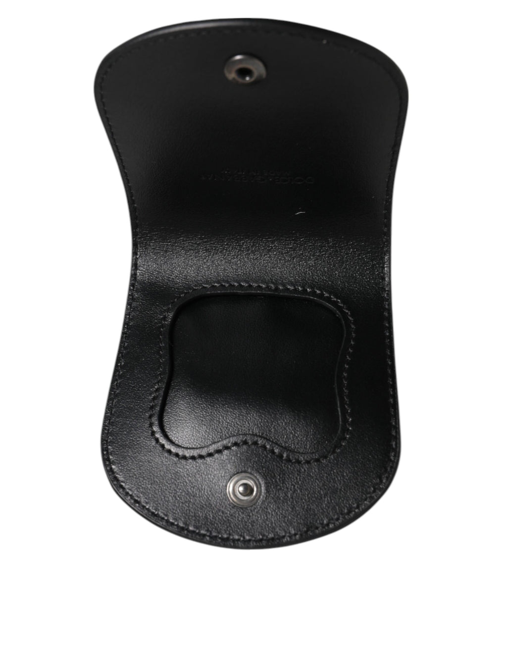 Porte-monnaie/porte-cartes de poche Dolce & Gabbana en cuir exotique noir