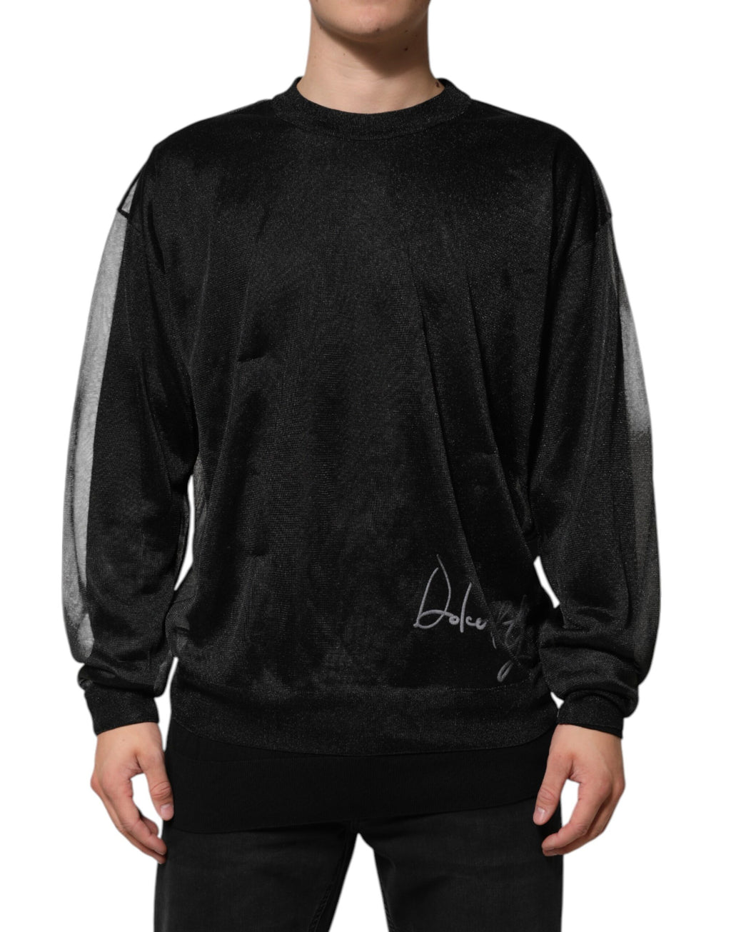 Dolce & Gabbana Black Long Sleeve T-Shirt for Men