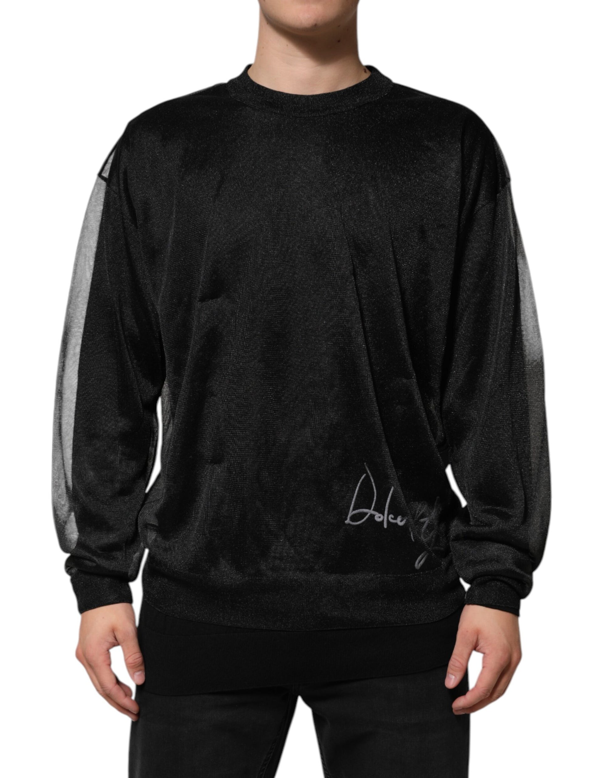 Dolce & Gabbana Black Long Sleeve T-Shirt for Men