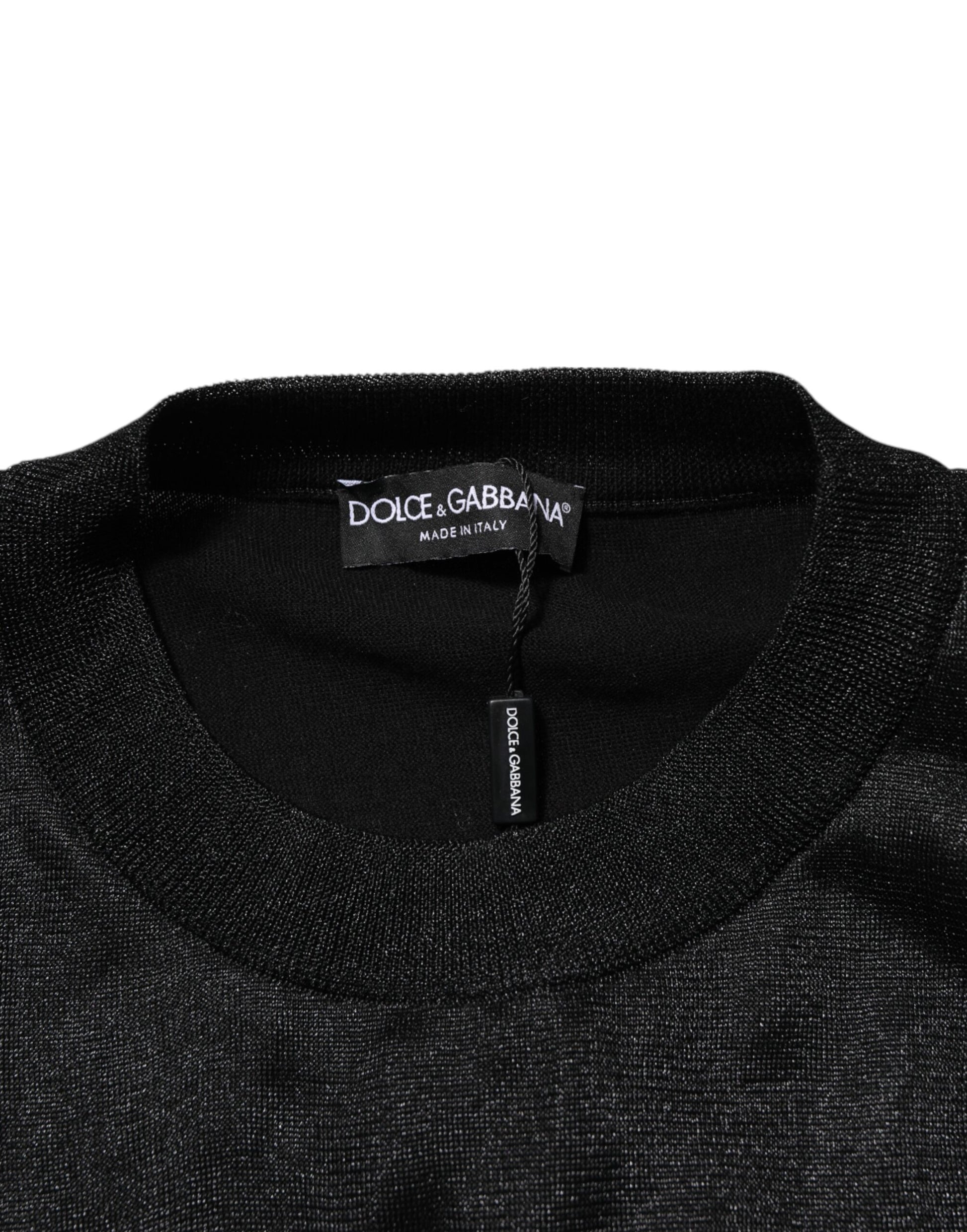 Dolce & Gabbana Black Long Sleeve T-Shirt for Men additional view