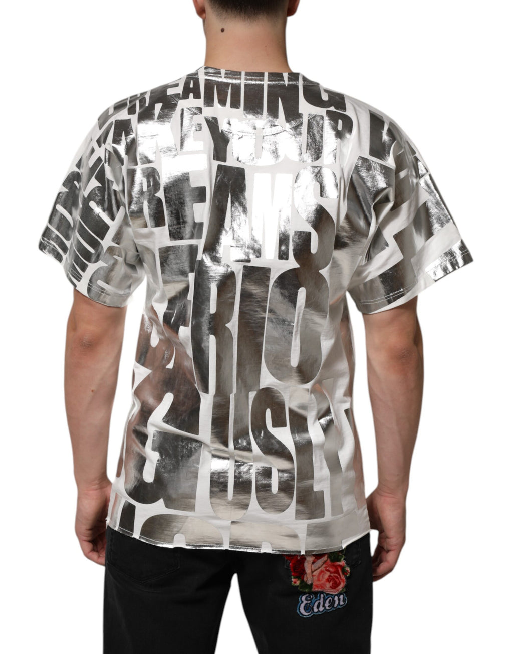 Dolce & Gabbana White Short-Sleeve Shirt for Men side view