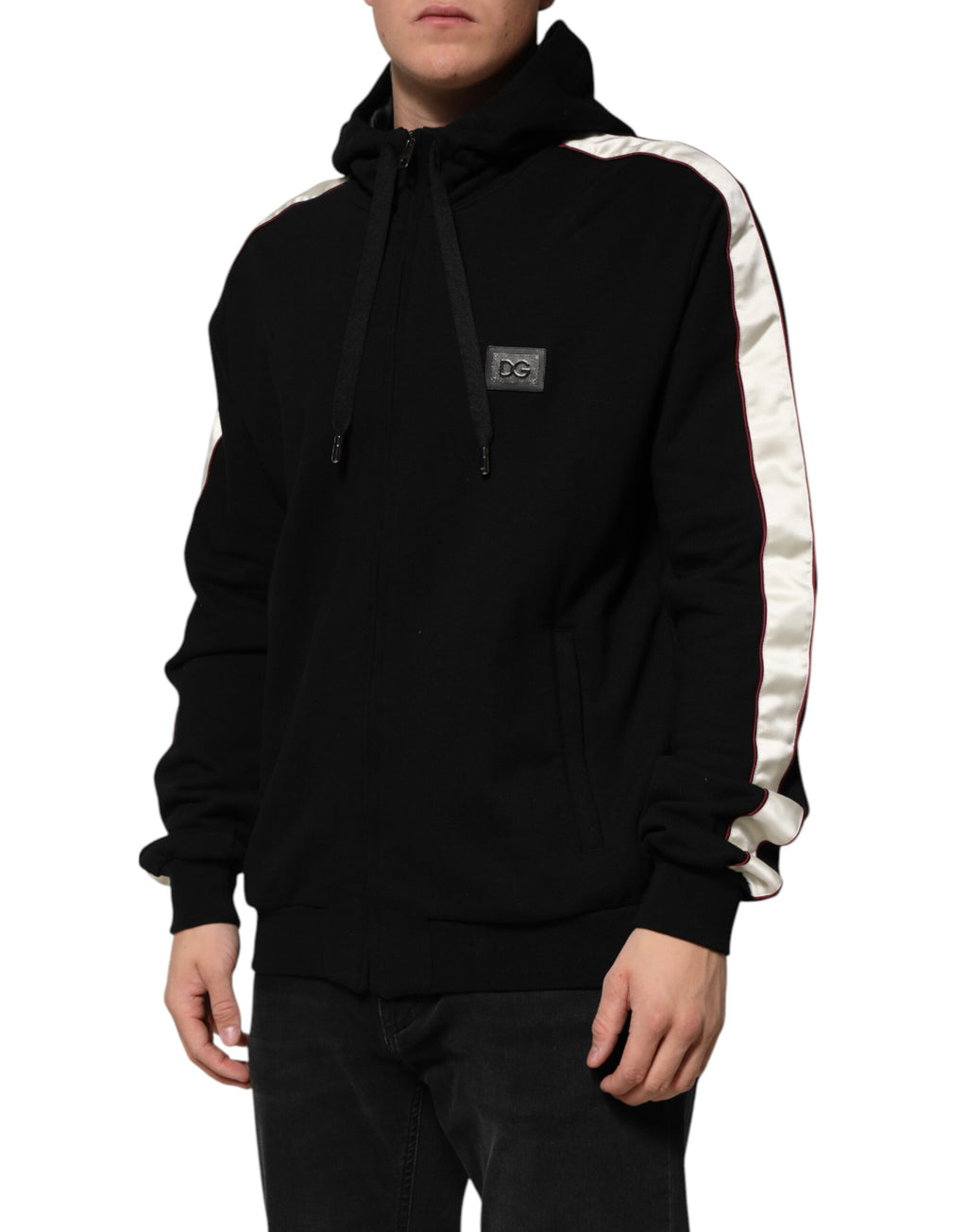 Dolce & Gabbana Black Hoodie for Men side view