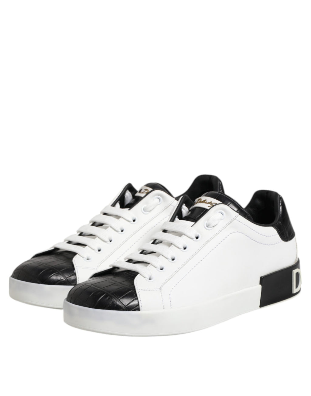 Dolce & Gabbana White Lace Up for Men side view