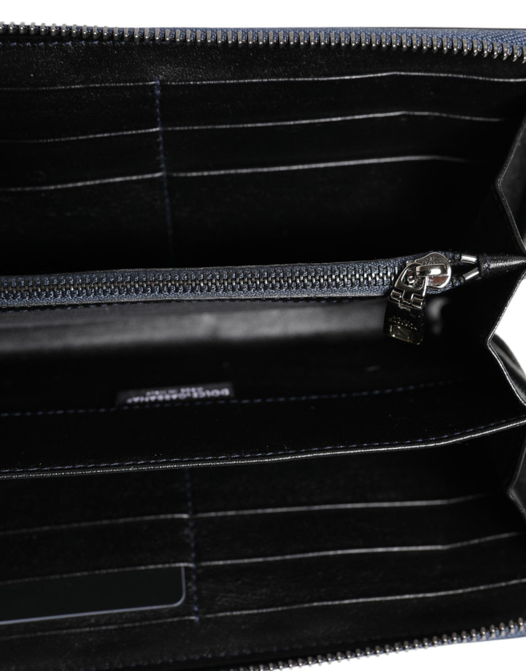 Portefeuille Clutch Continental pour homme Dolce & Gabbana en cuir exotique noir et bleu