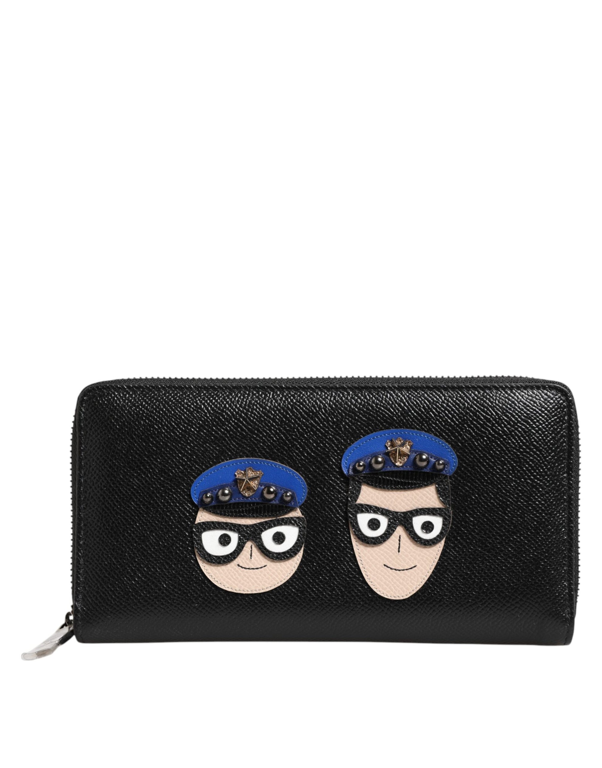 Dolce & Gabbana Black Leather Wallets for Men